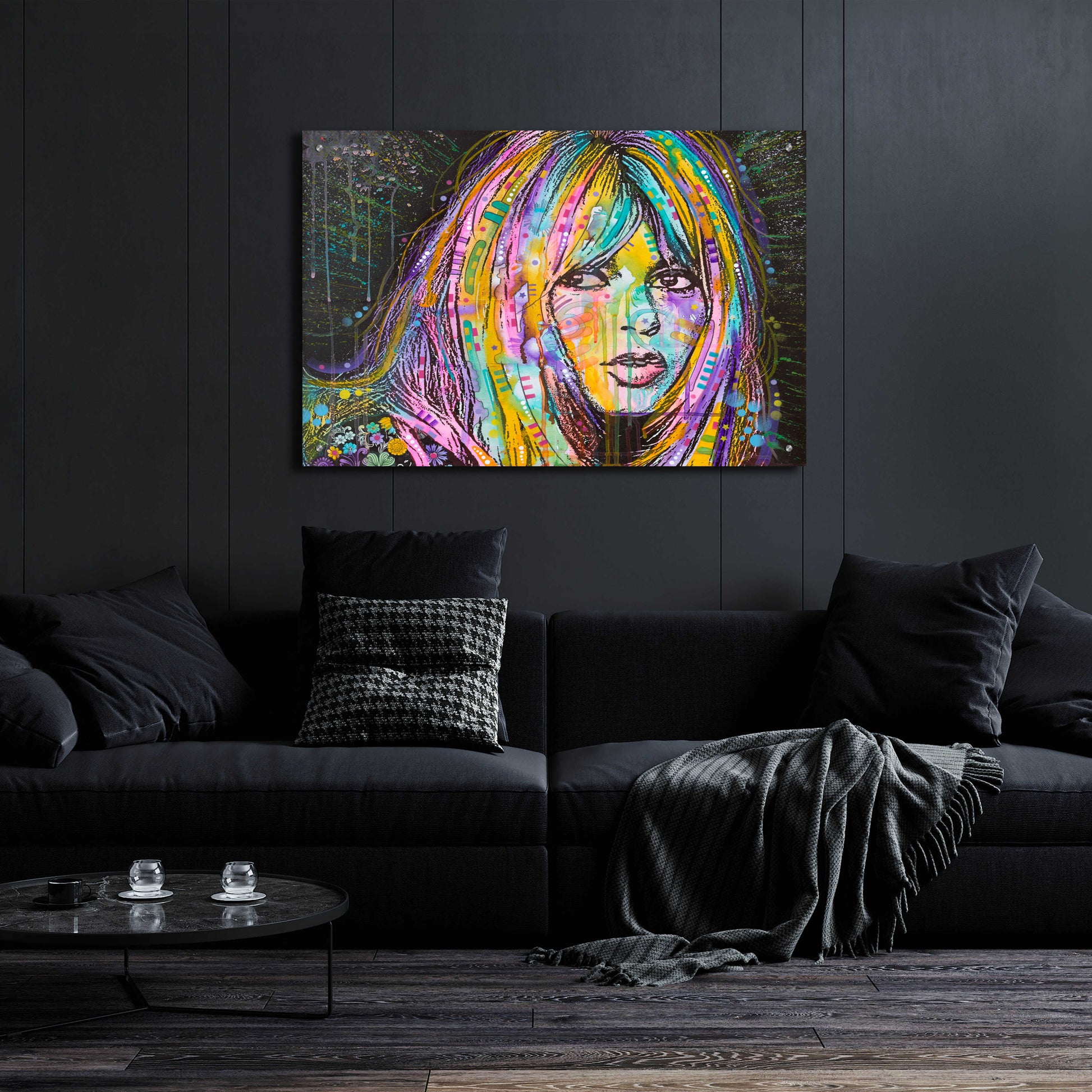 Epic Art 'Bardot1' by Dean Russo, Acrylic Glass Wall Art,36x24