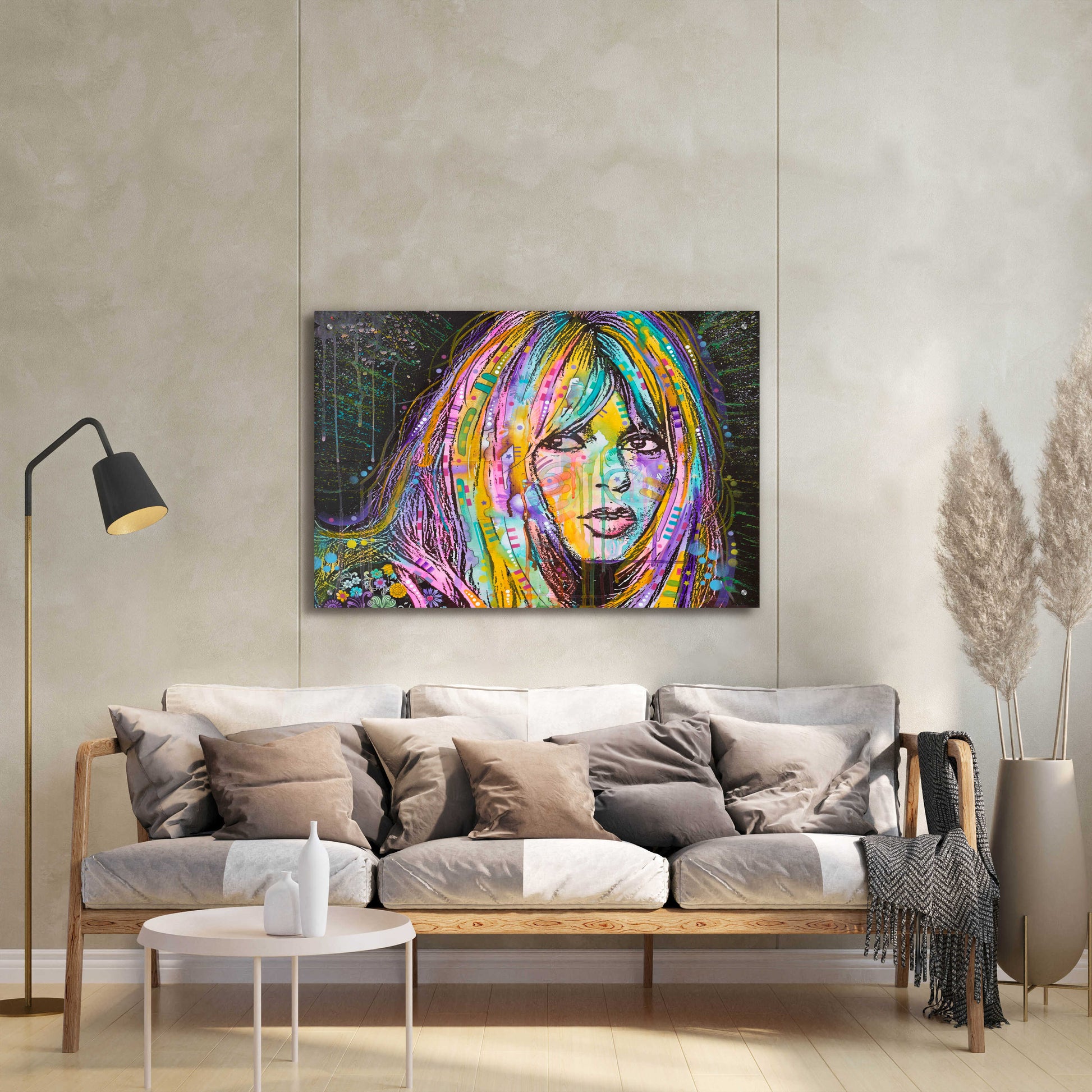 Epic Art 'Bardot1' by Dean Russo, Acrylic Glass Wall Art,36x24