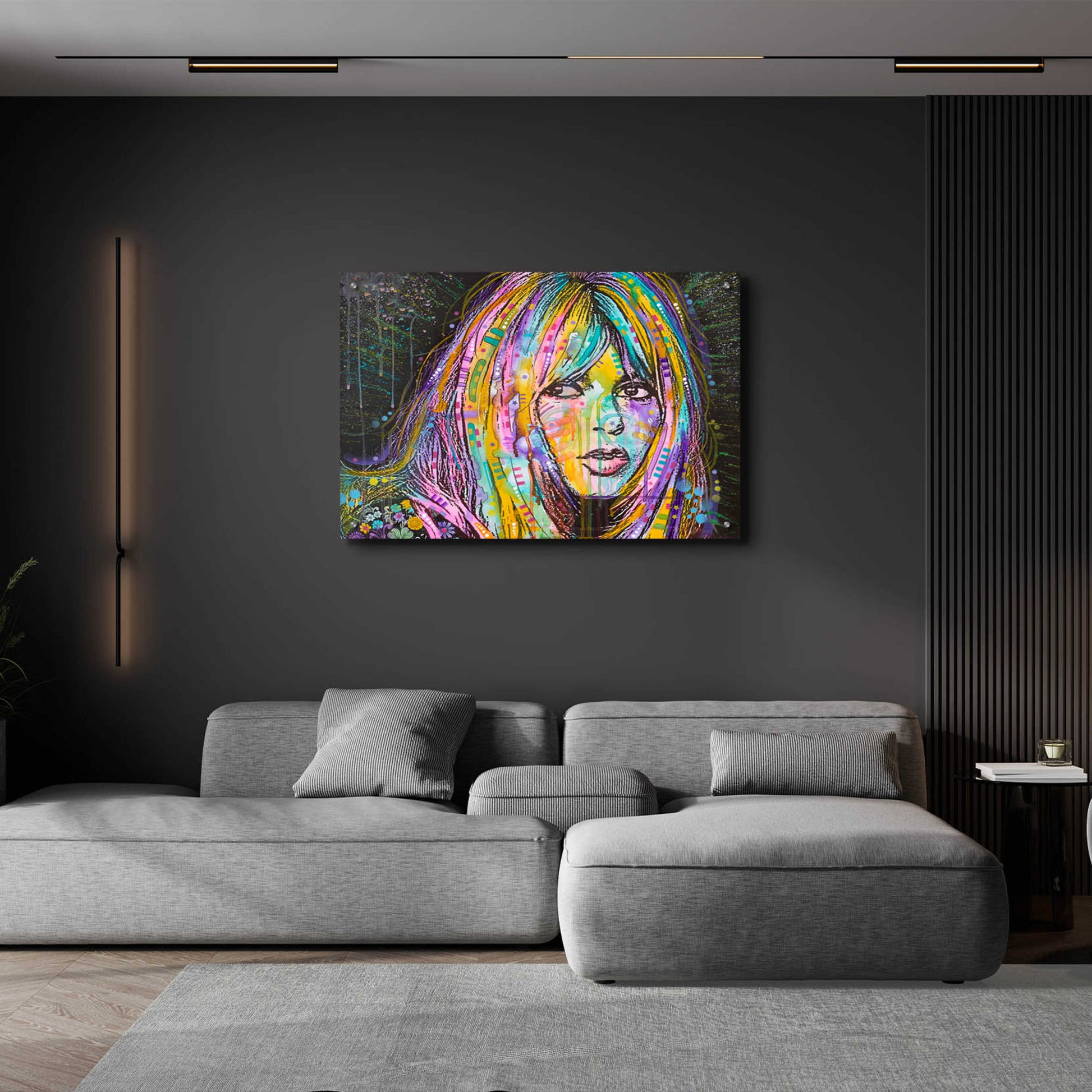 Epic Art 'Bardot1' by Dean Russo, Acrylic Glass Wall Art,36x24