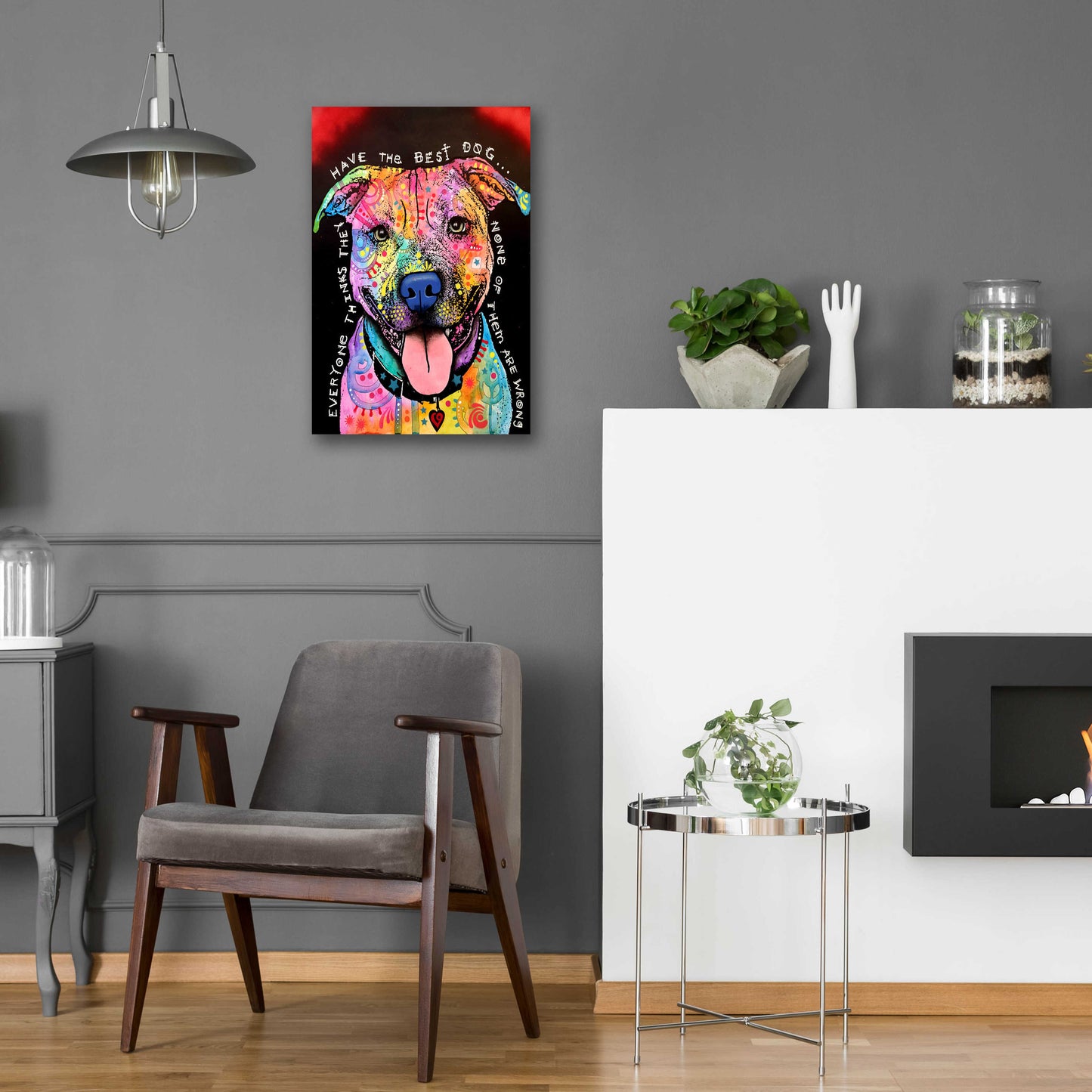 Epic Art 'Best Dog' by Dean Russo, Acrylic Glass Wall Art,16x24