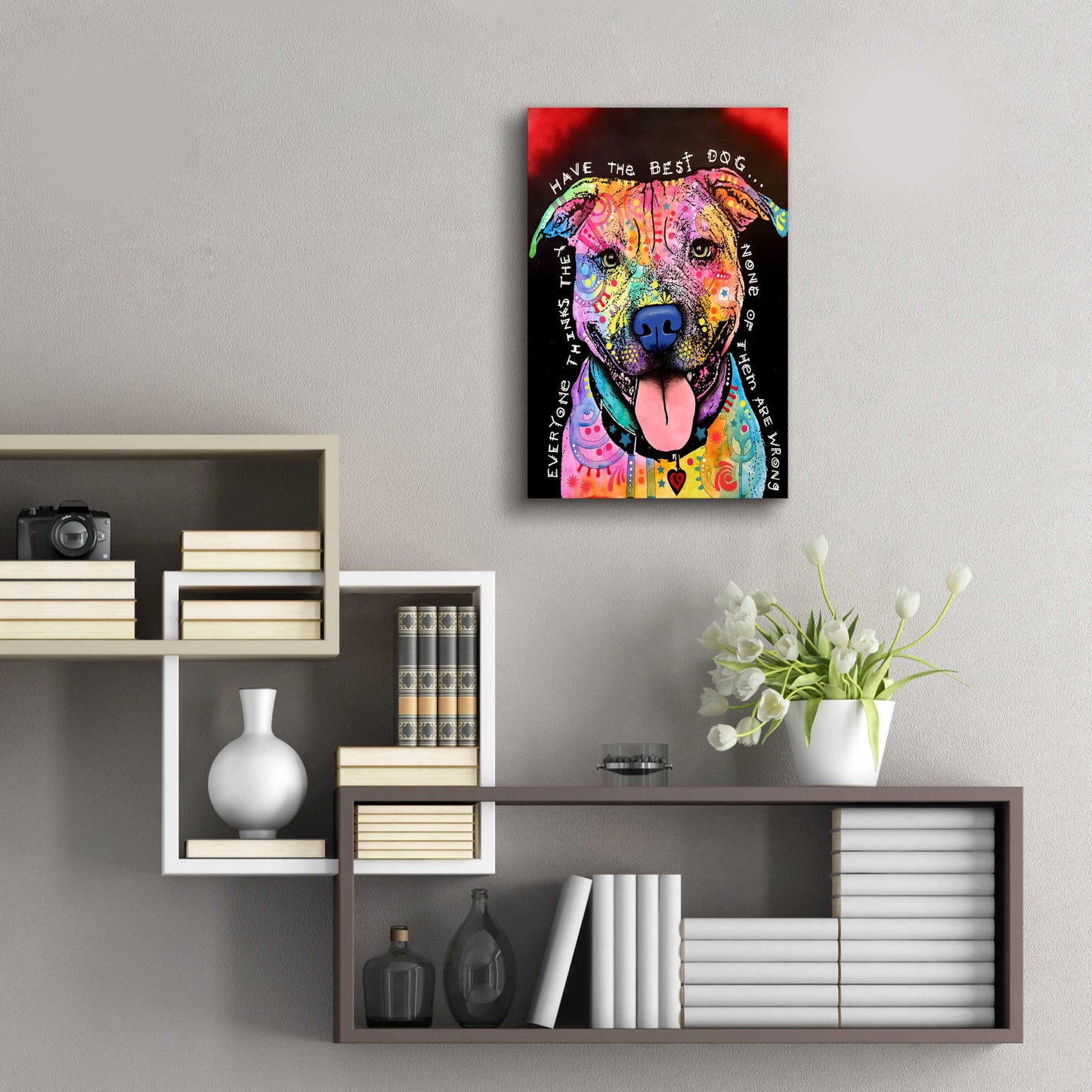 Epic Art 'Best Dog' by Dean Russo, Acrylic Glass Wall Art,16x24