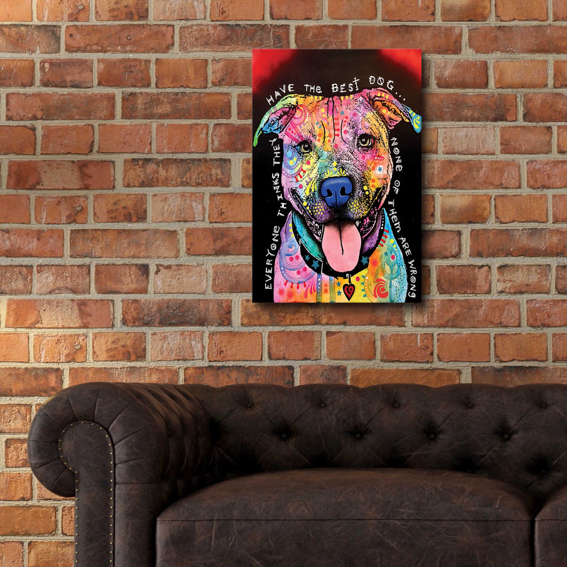 Epic Art 'Best Dog' by Dean Russo, Acrylic Glass Wall Art,16x24