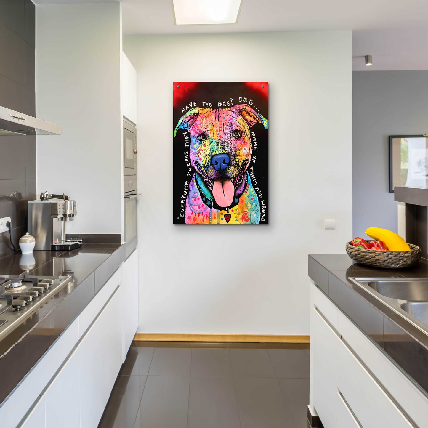 Epic Art 'Best Dog' by Dean Russo, Acrylic Glass Wall Art,24x36