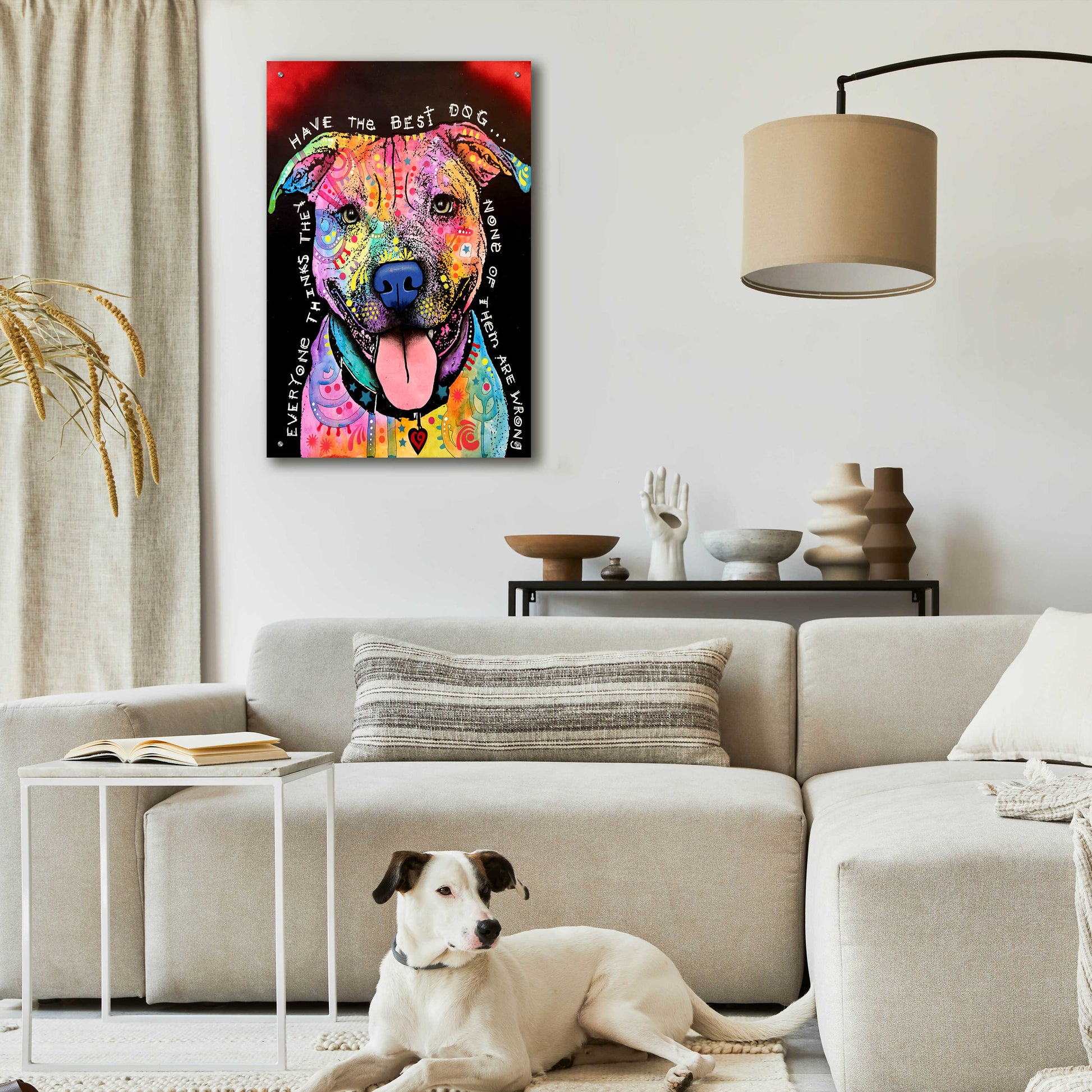 Epic Art 'Best Dog' by Dean Russo, Acrylic Glass Wall Art,24x36