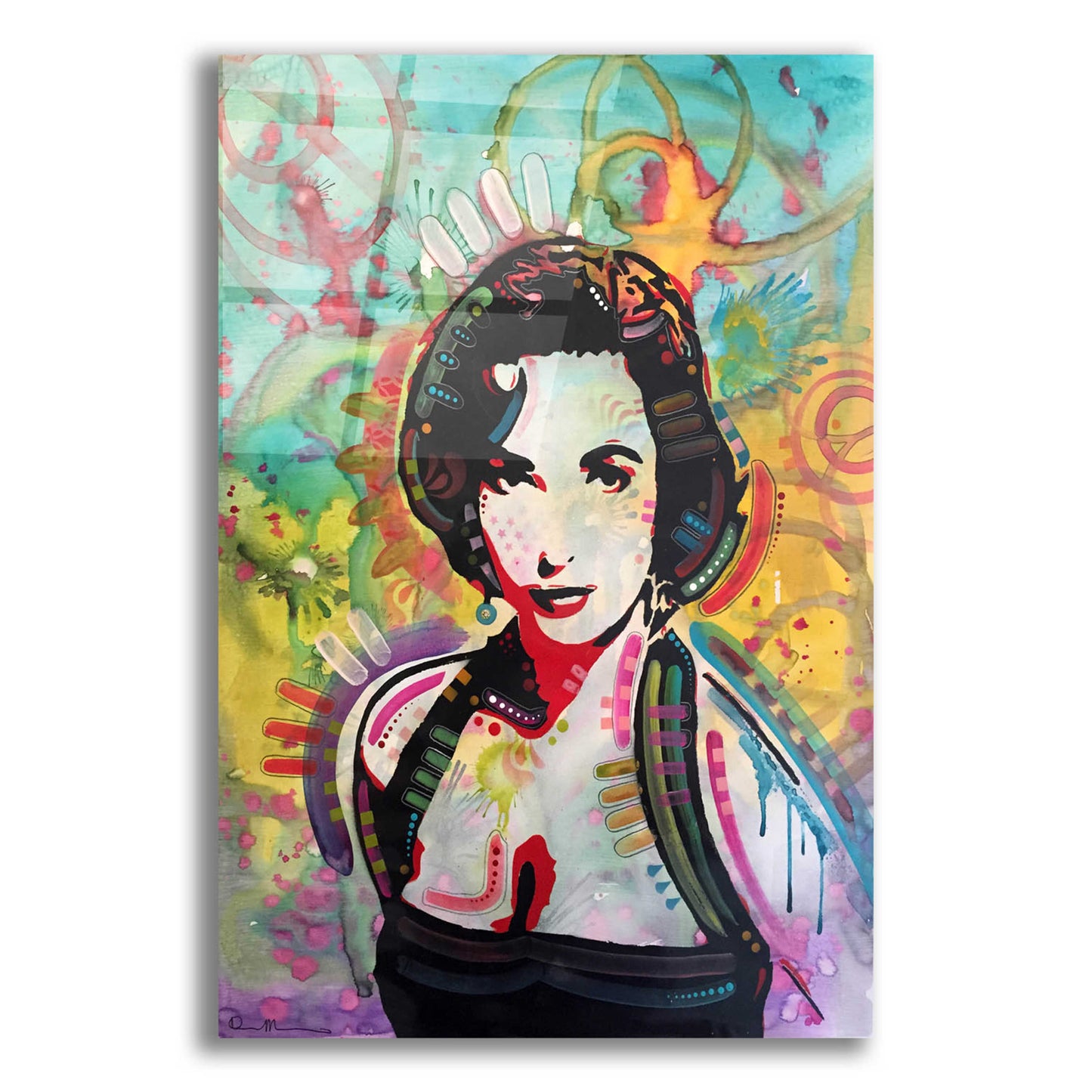 Epic Art 'Liz' by Dean Russo, Acrylic Glass Wall Art,12x16