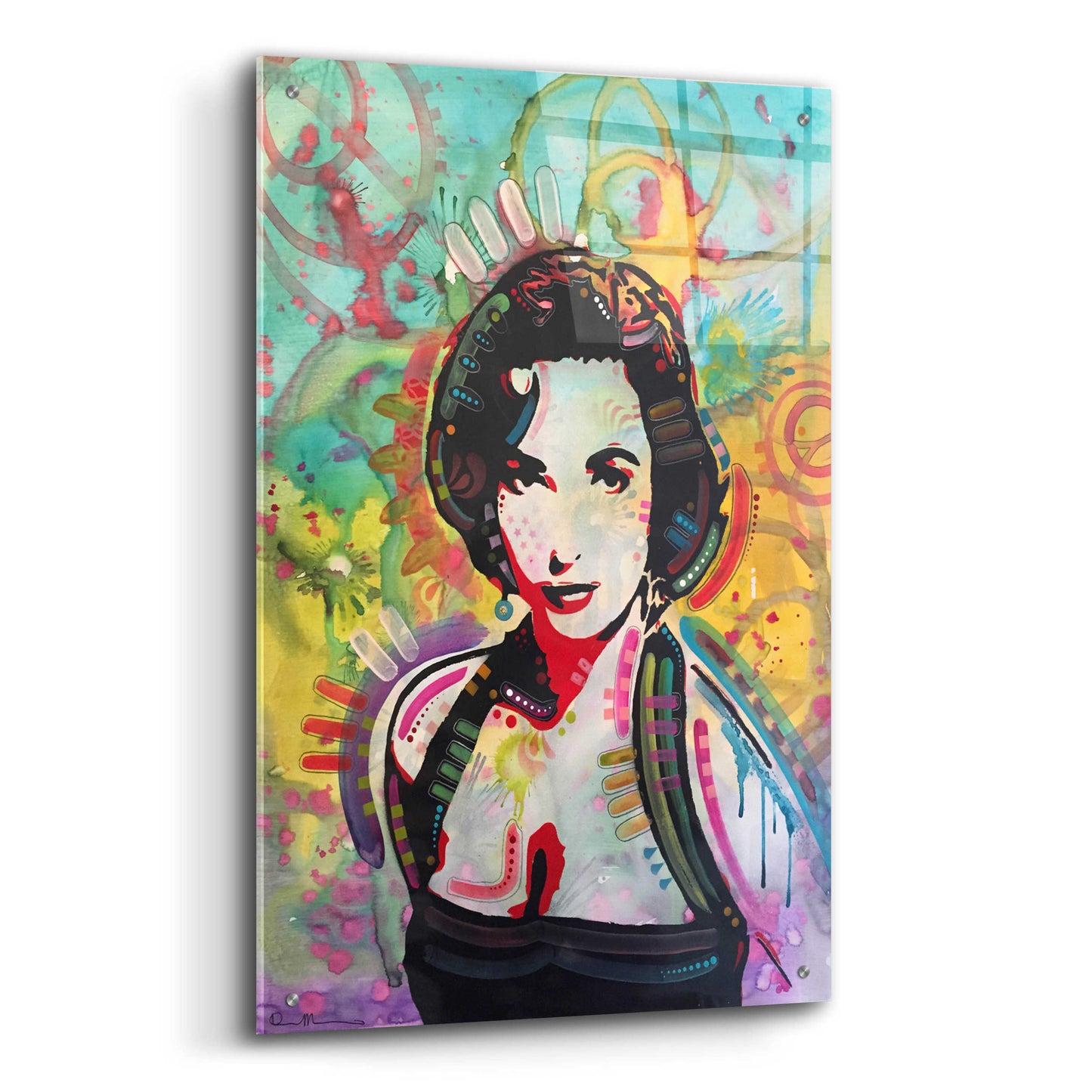 Epic Art 'Liz' by Dean Russo, Acrylic Glass Wall Art,24x36