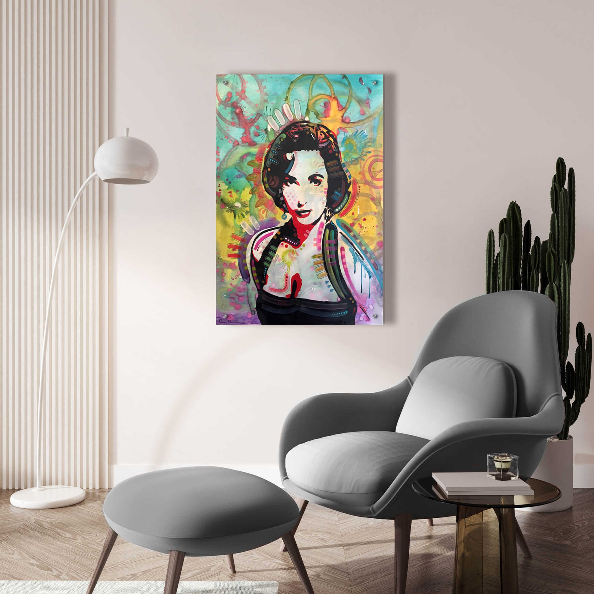 Epic Art 'Liz' by Dean Russo, Acrylic Glass Wall Art,24x36