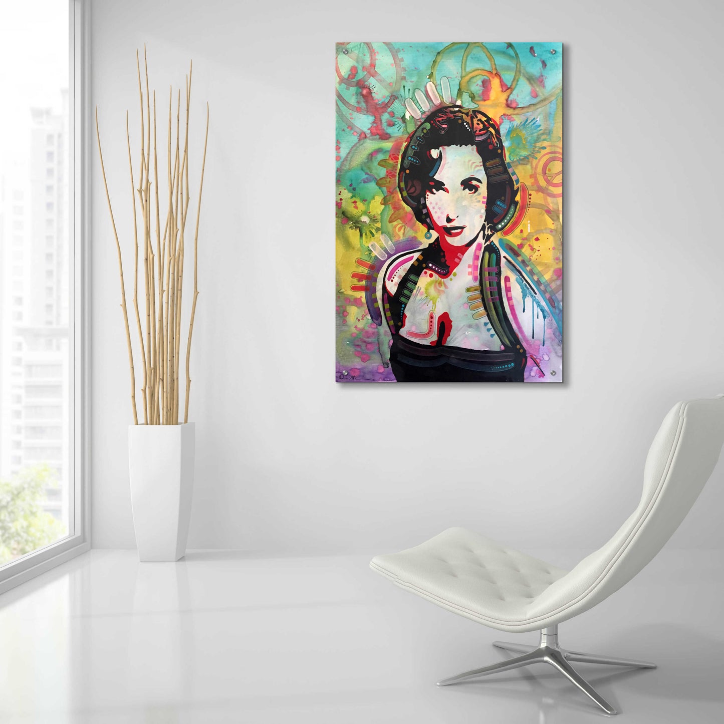 Epic Art 'Liz' by Dean Russo, Acrylic Glass Wall Art,24x36