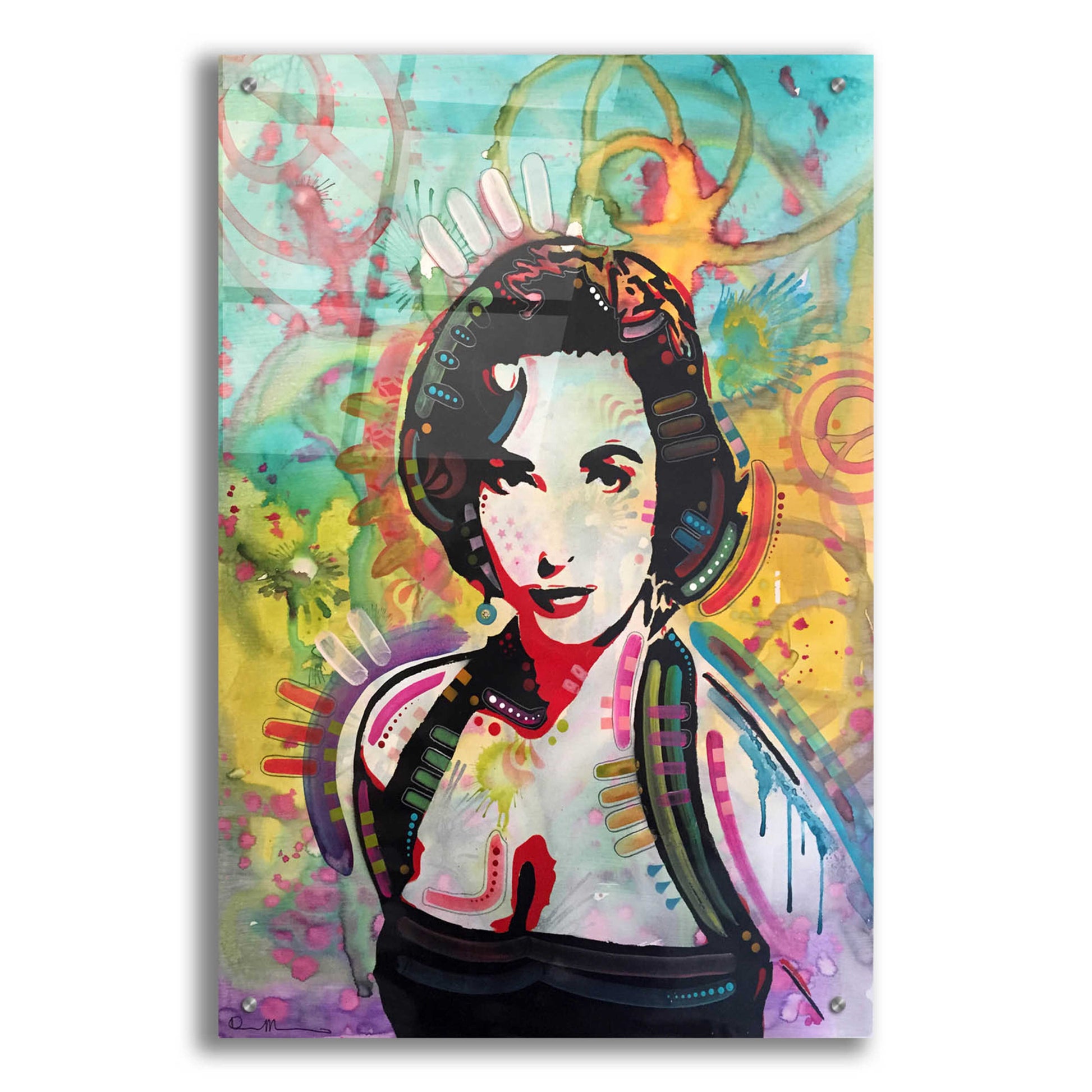 Epic Art 'Liz' by Dean Russo, Acrylic Glass Wall Art,24x36