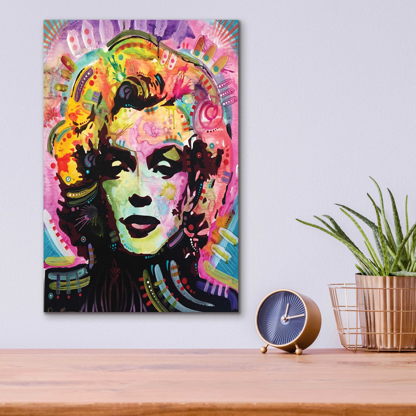 Epic Art 'Marilyn 1' by Dean Russo, Acrylic Glass Wall Art,12x16