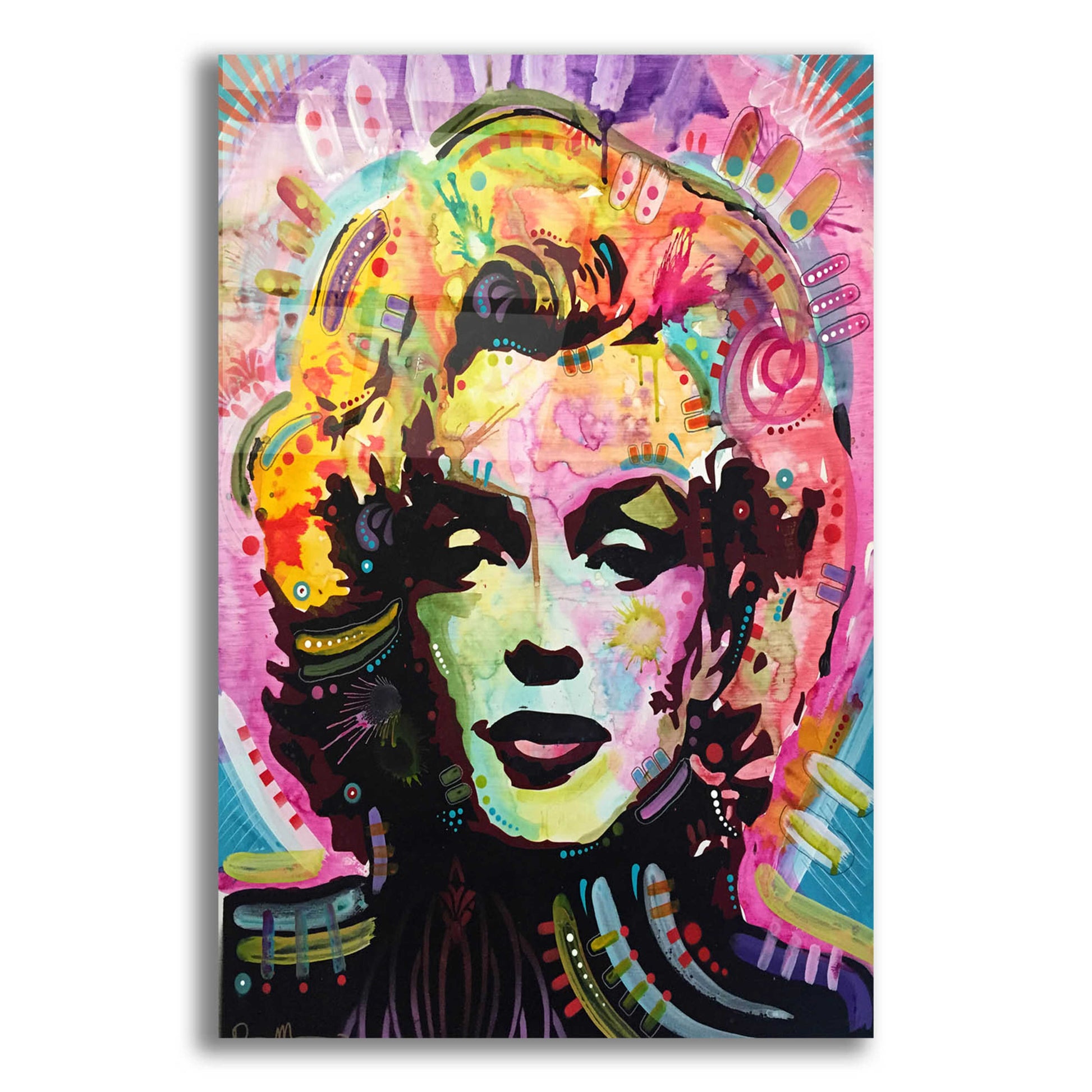 Epic Art 'Marilyn 1' by Dean Russo, Acrylic Glass Wall Art,12x16