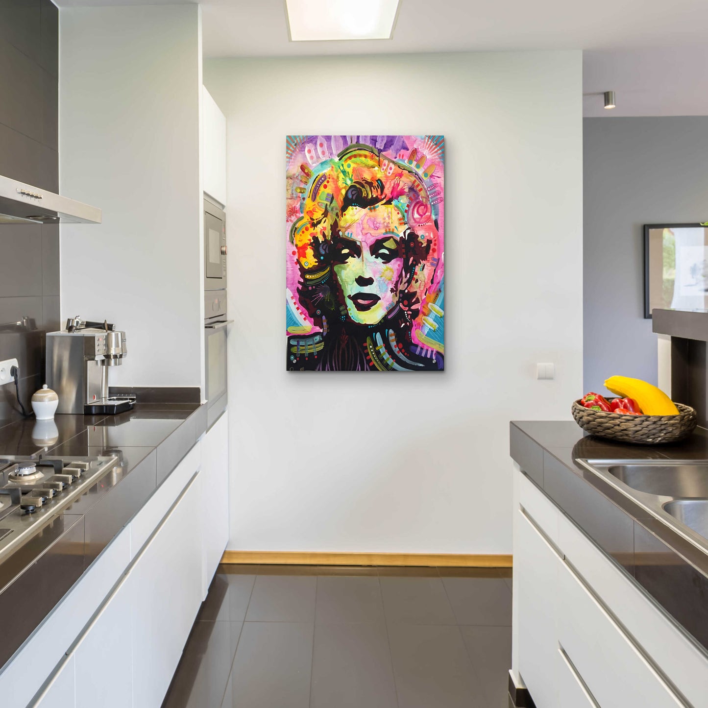 Epic Art 'Marilyn 1' by Dean Russo, Acrylic Glass Wall Art,24x36