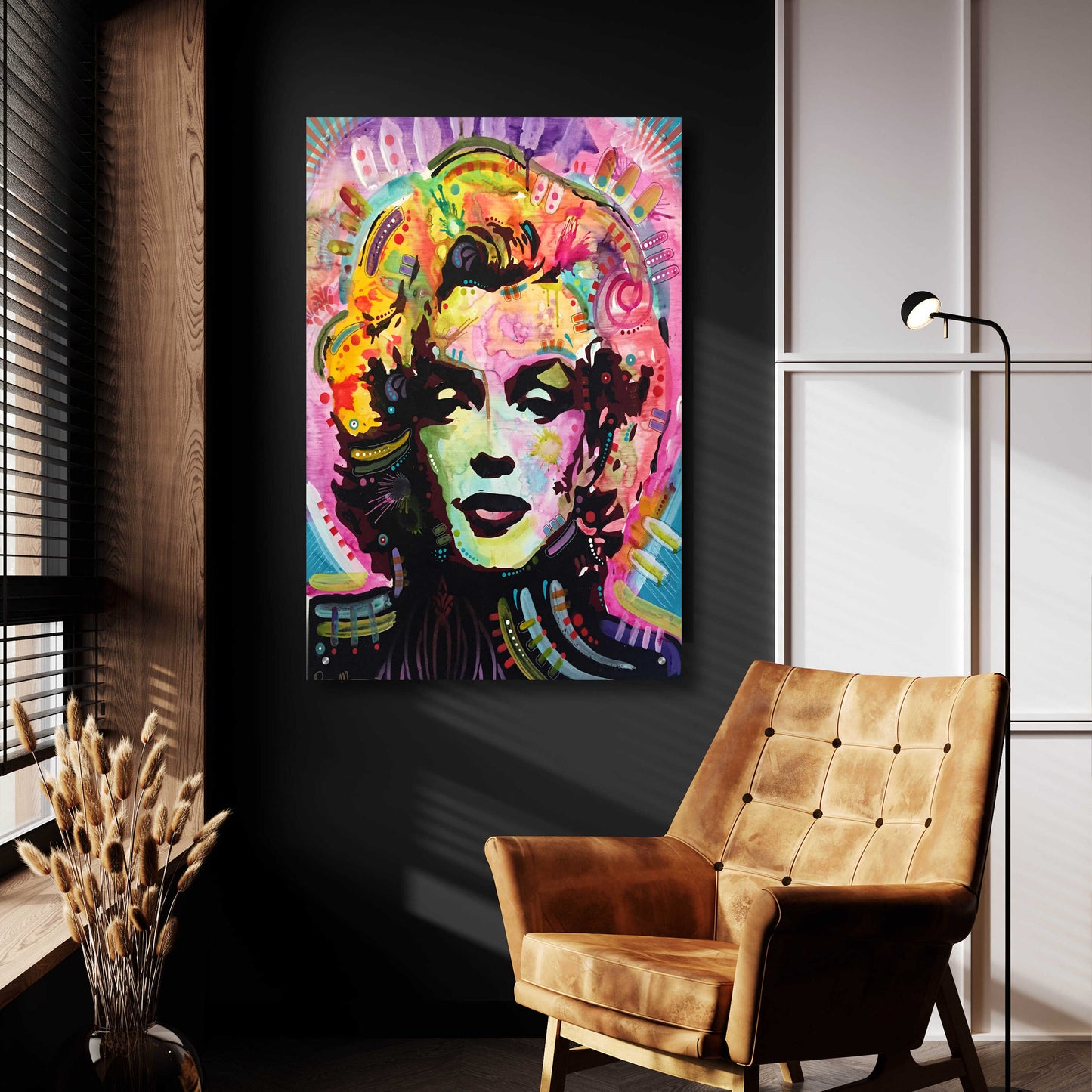 Epic Art 'Marilyn 1' by Dean Russo, Acrylic Glass Wall Art,24x36