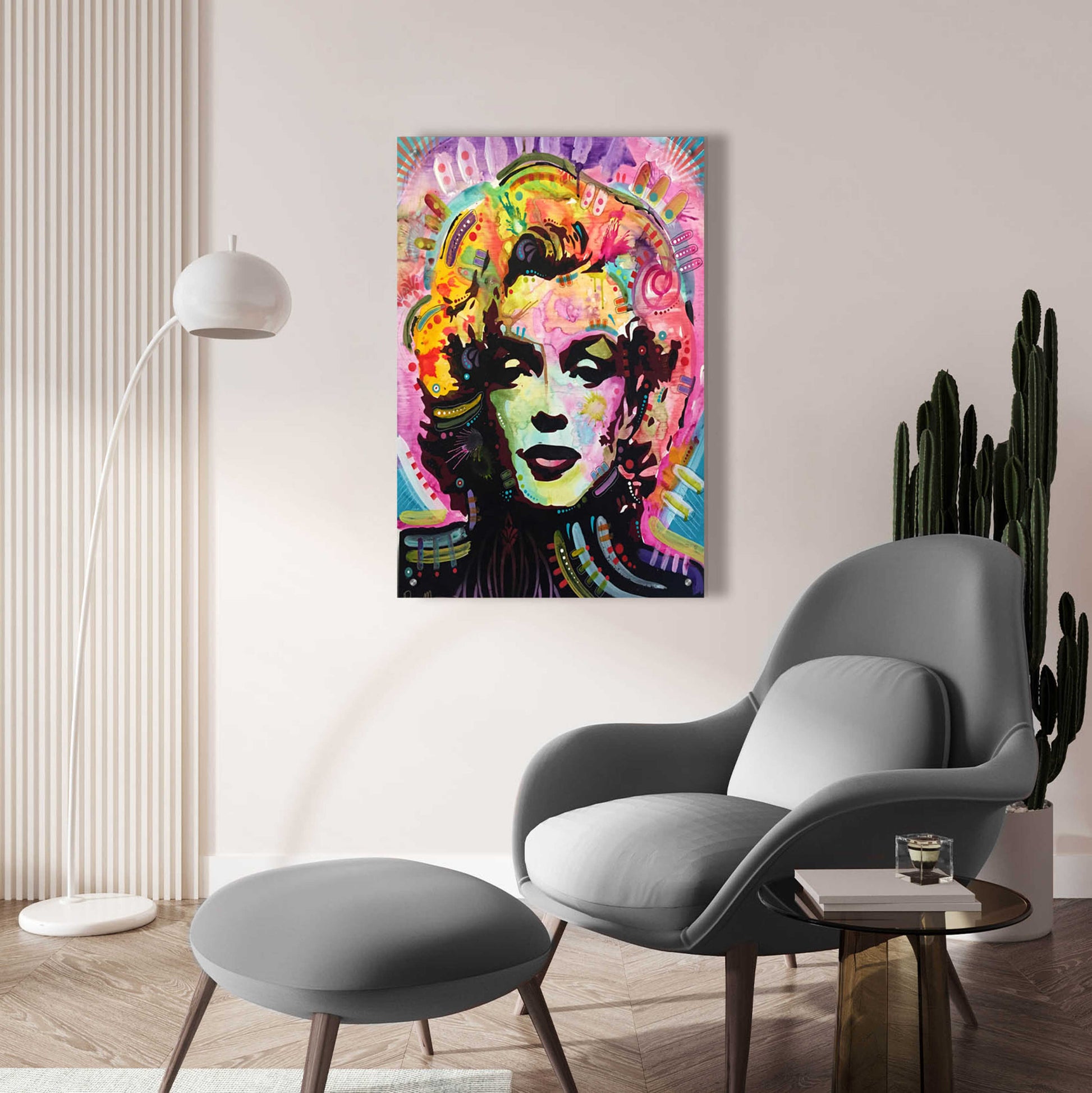 Epic Art 'Marilyn 1' by Dean Russo, Acrylic Glass Wall Art,24x36