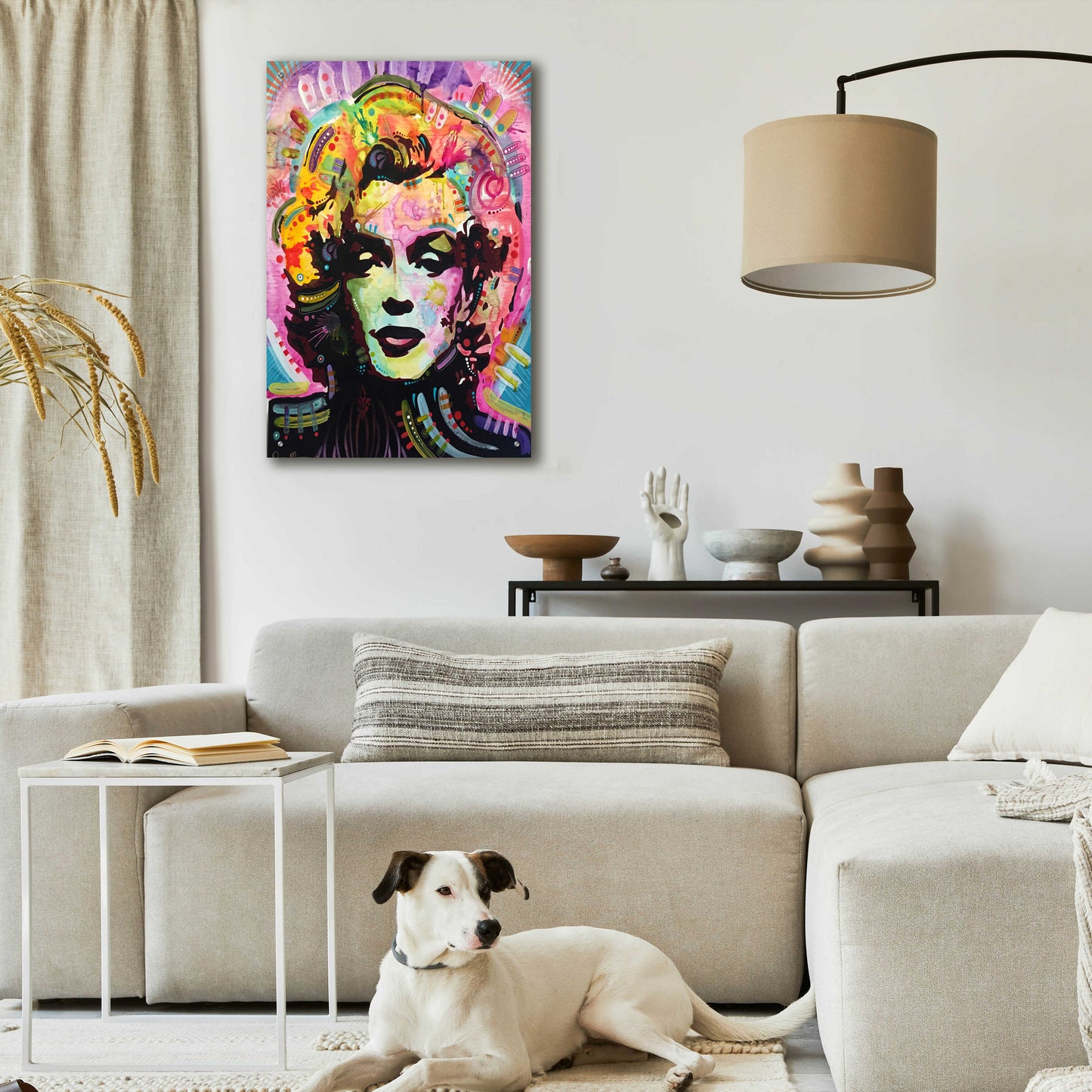 Epic Art 'Marilyn 1' by Dean Russo, Acrylic Glass Wall Art,24x36