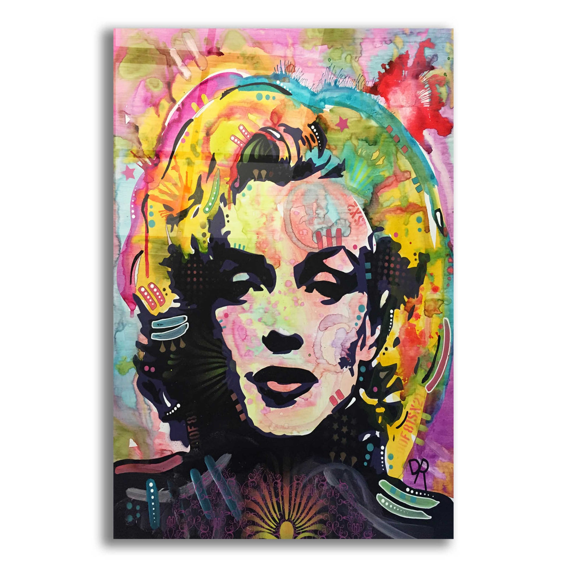 Epic Art 'Marilyn 2' by Dean Russo, Acrylic Glass Wall Art,12x16