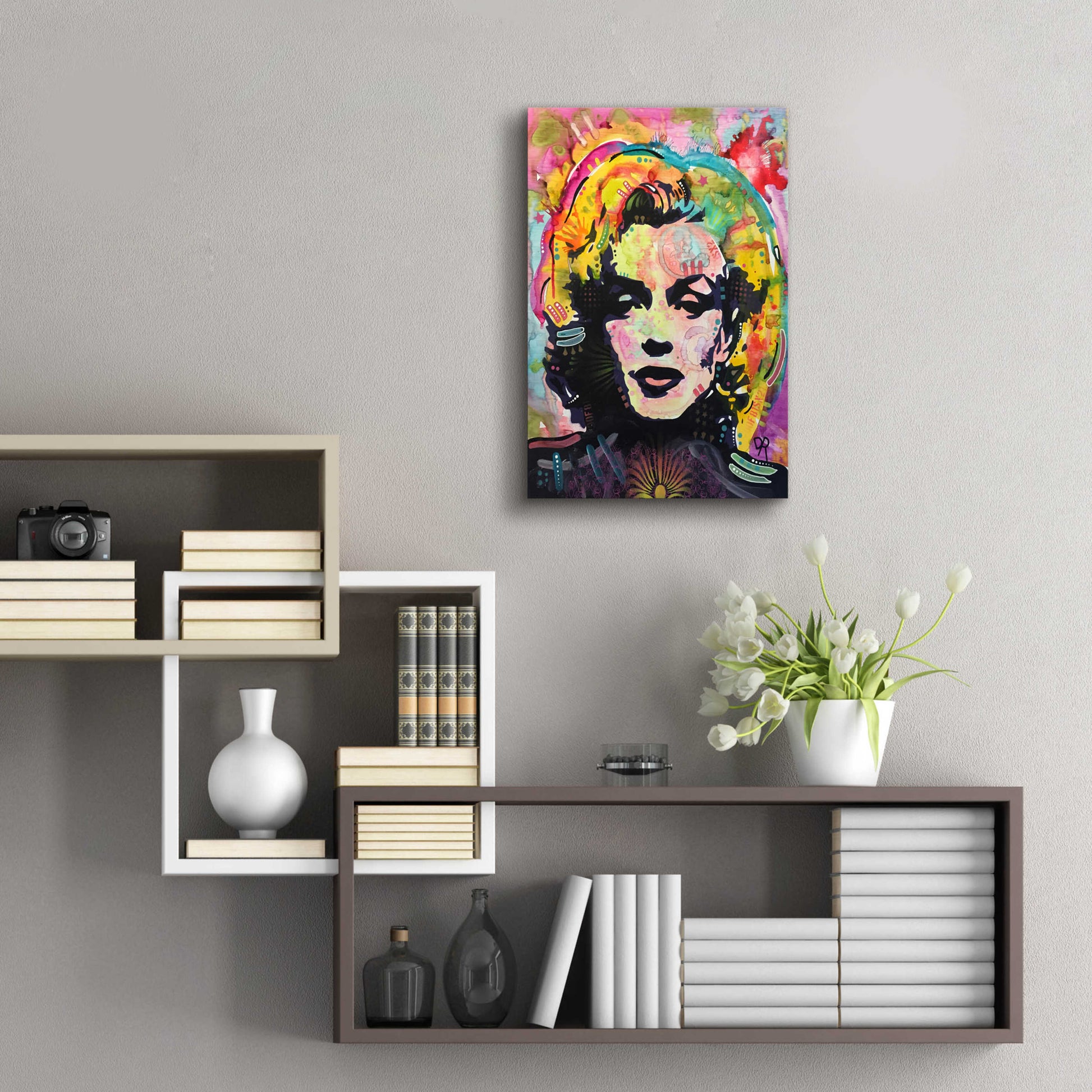 Epic Art 'Marilyn 2' by Dean Russo, Acrylic Glass Wall Art,16x24