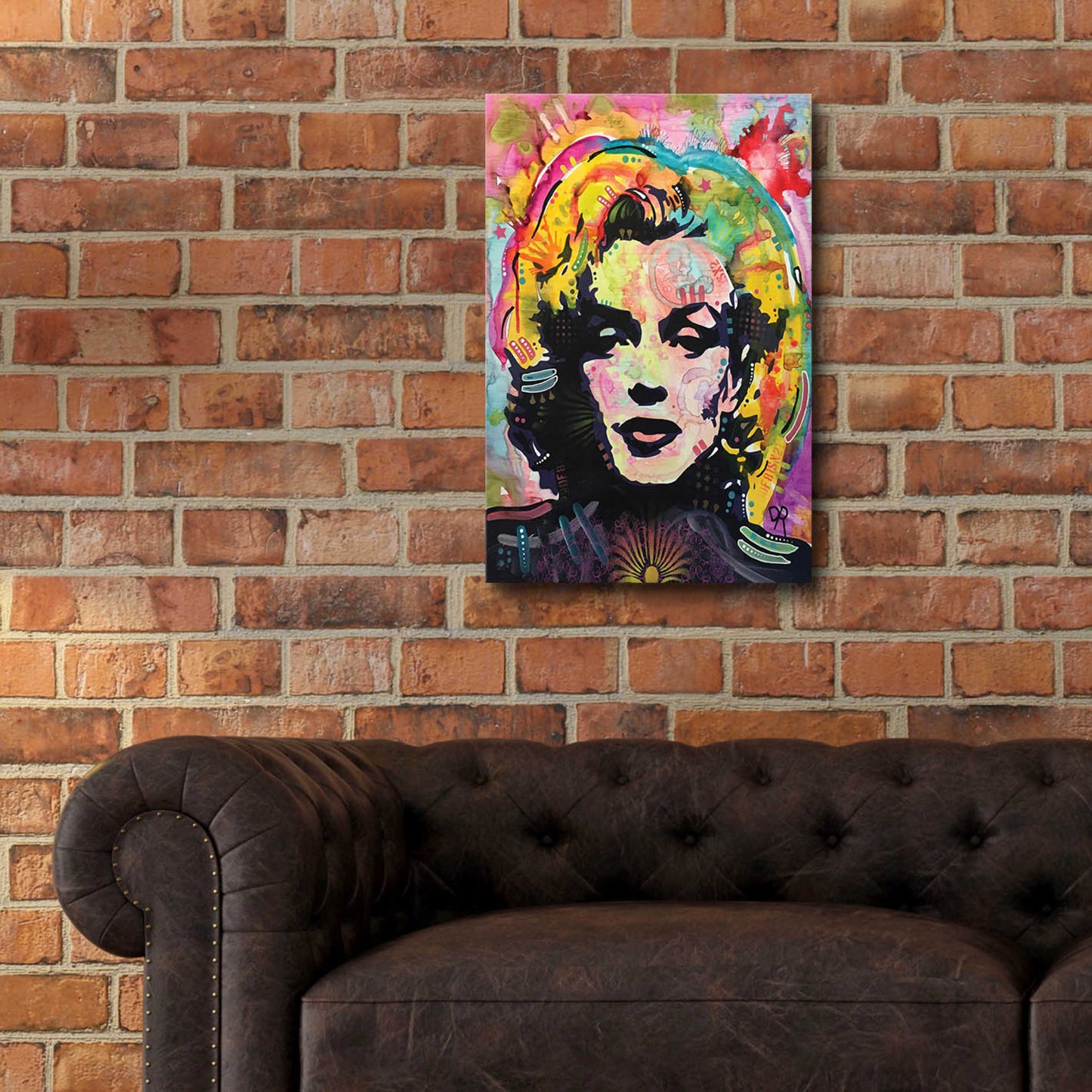 Epic Art 'Marilyn 2' by Dean Russo, Acrylic Glass Wall Art,16x24
