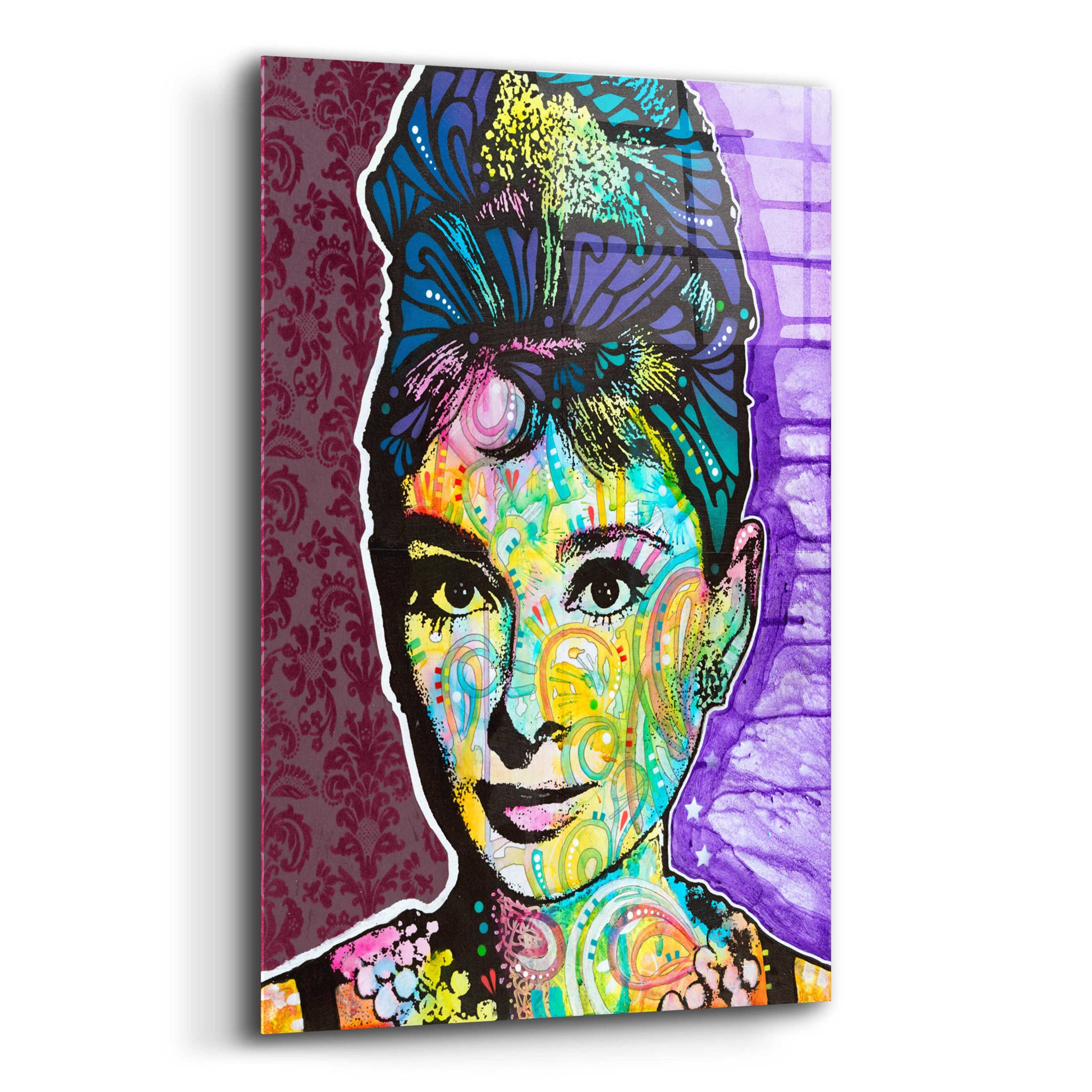 Epic Art 'Audrey 2' by Dean Russo, Acrylic Glass Wall Art,12x16