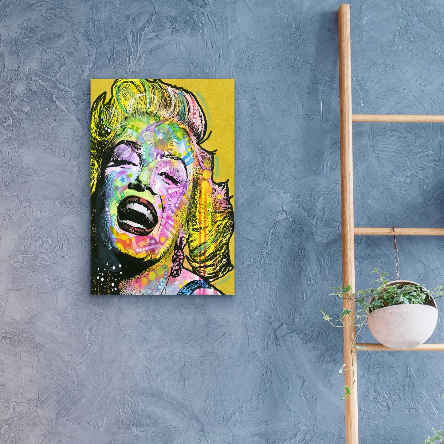 Epic Art 'Golden Marilyn' by Dean Russo, Acrylic Glass Wall Art,16x24