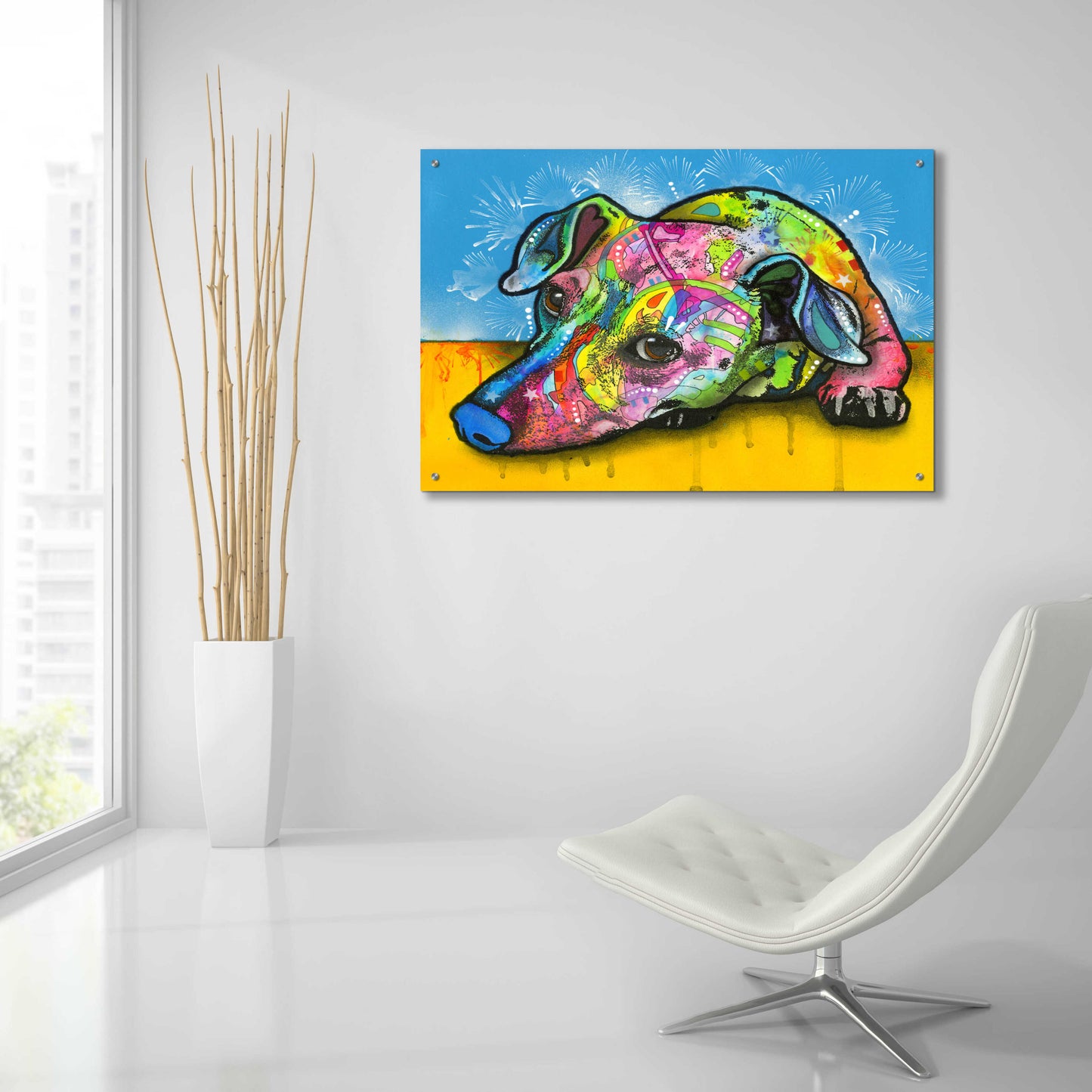 Epic Art 'Im Waiting' by Dean Russo, Acrylic Glass Wall Art,36x24