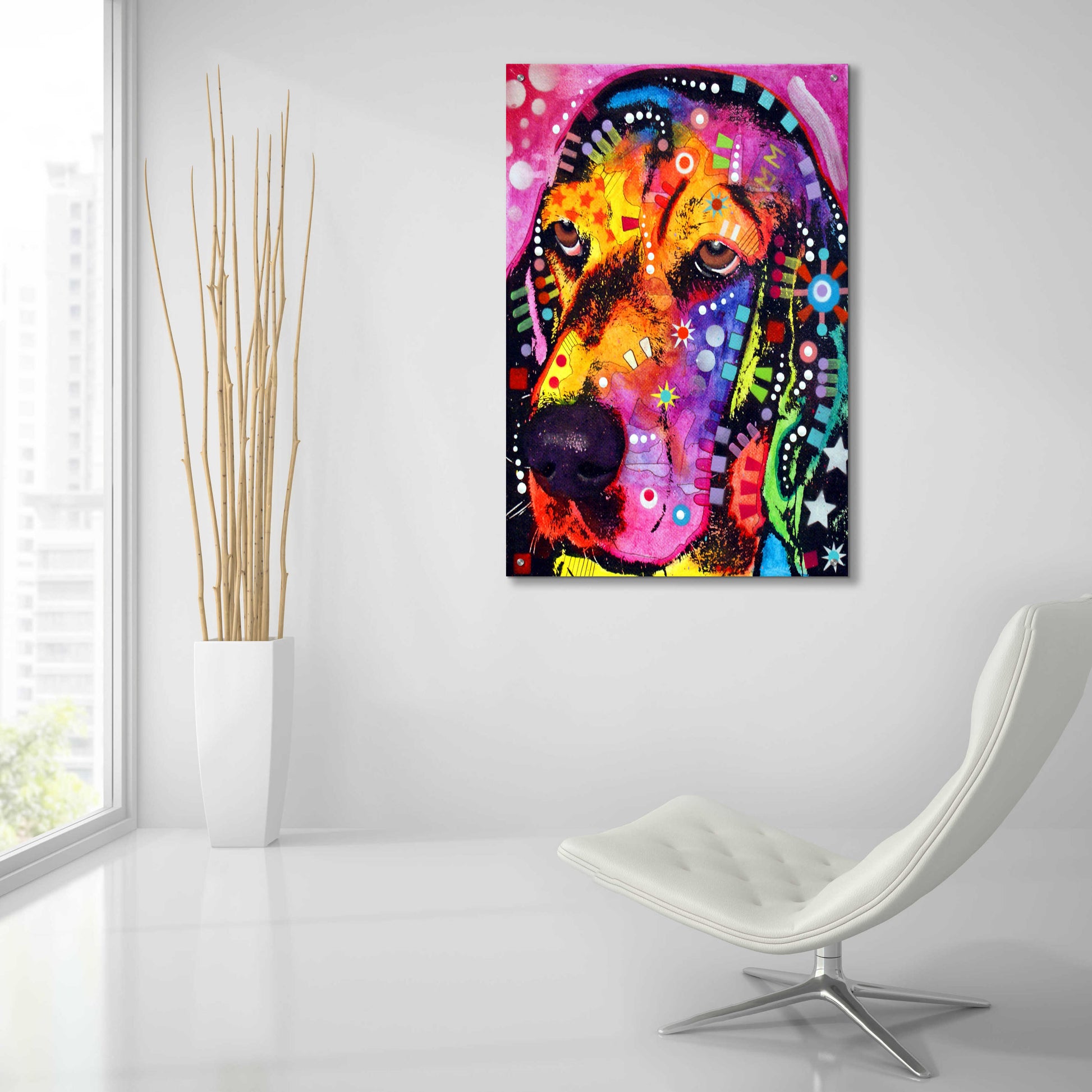 Epic Art 'Blossom' by Dean Russo, Acrylic Glass Wall Art,24x36