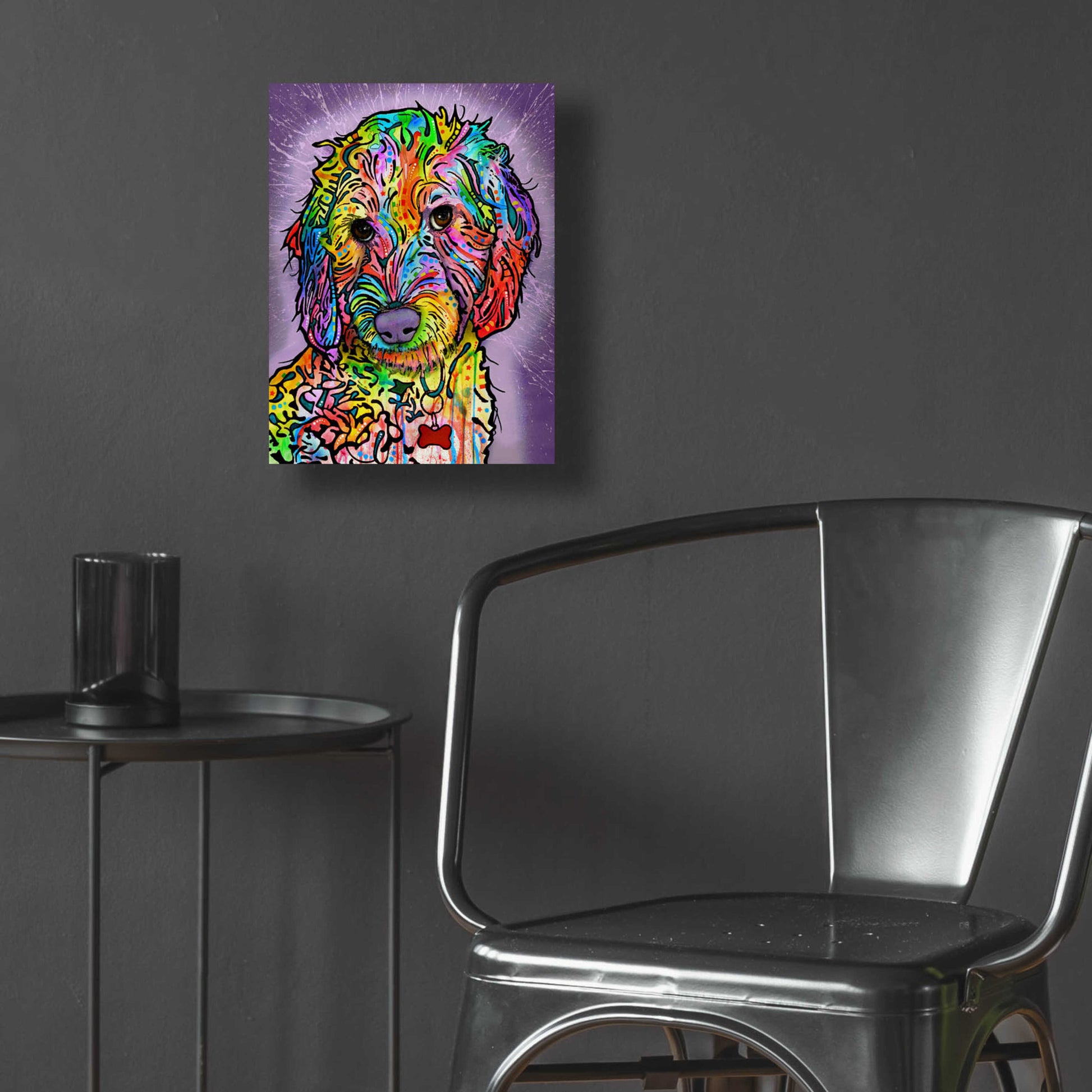 Epic Art 'Sweet Poodle' by Dean Russo, Acrylic Glass Wall Art,12x16