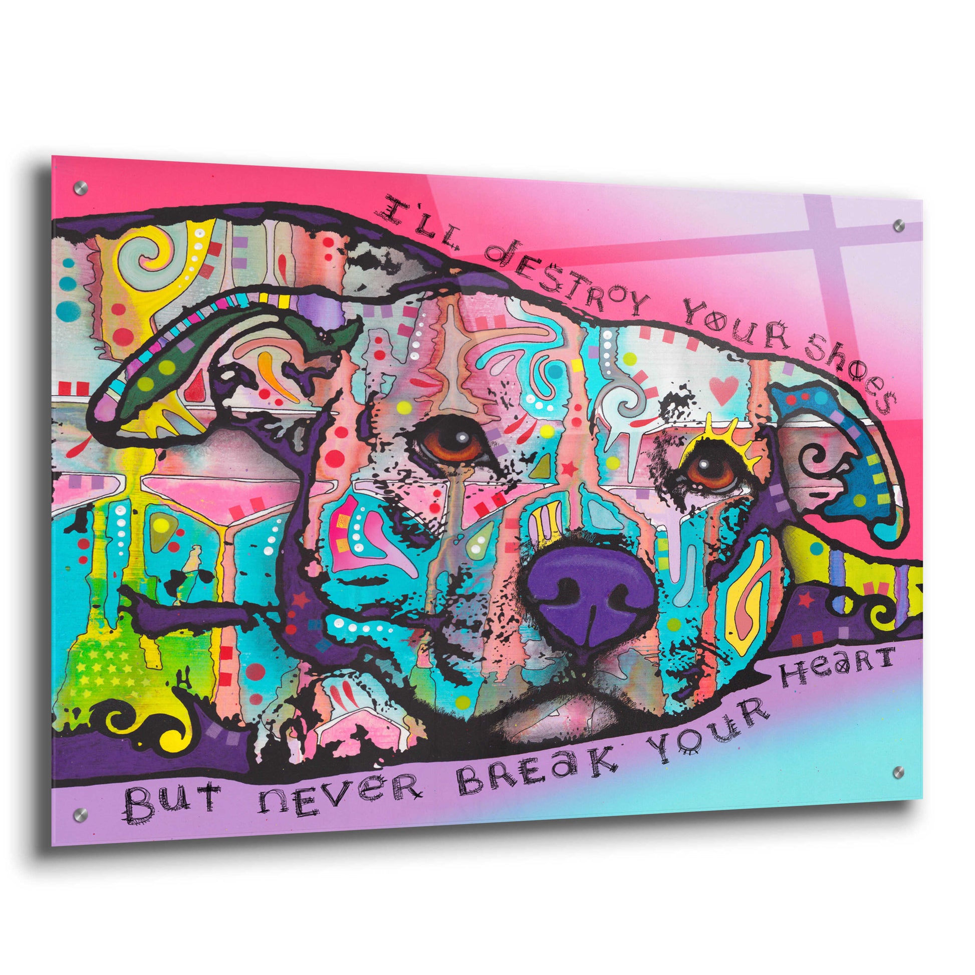 Epic Art 'Never Break Your Heart' by Dean Russo, Acrylic Glass Wall Art,36x24