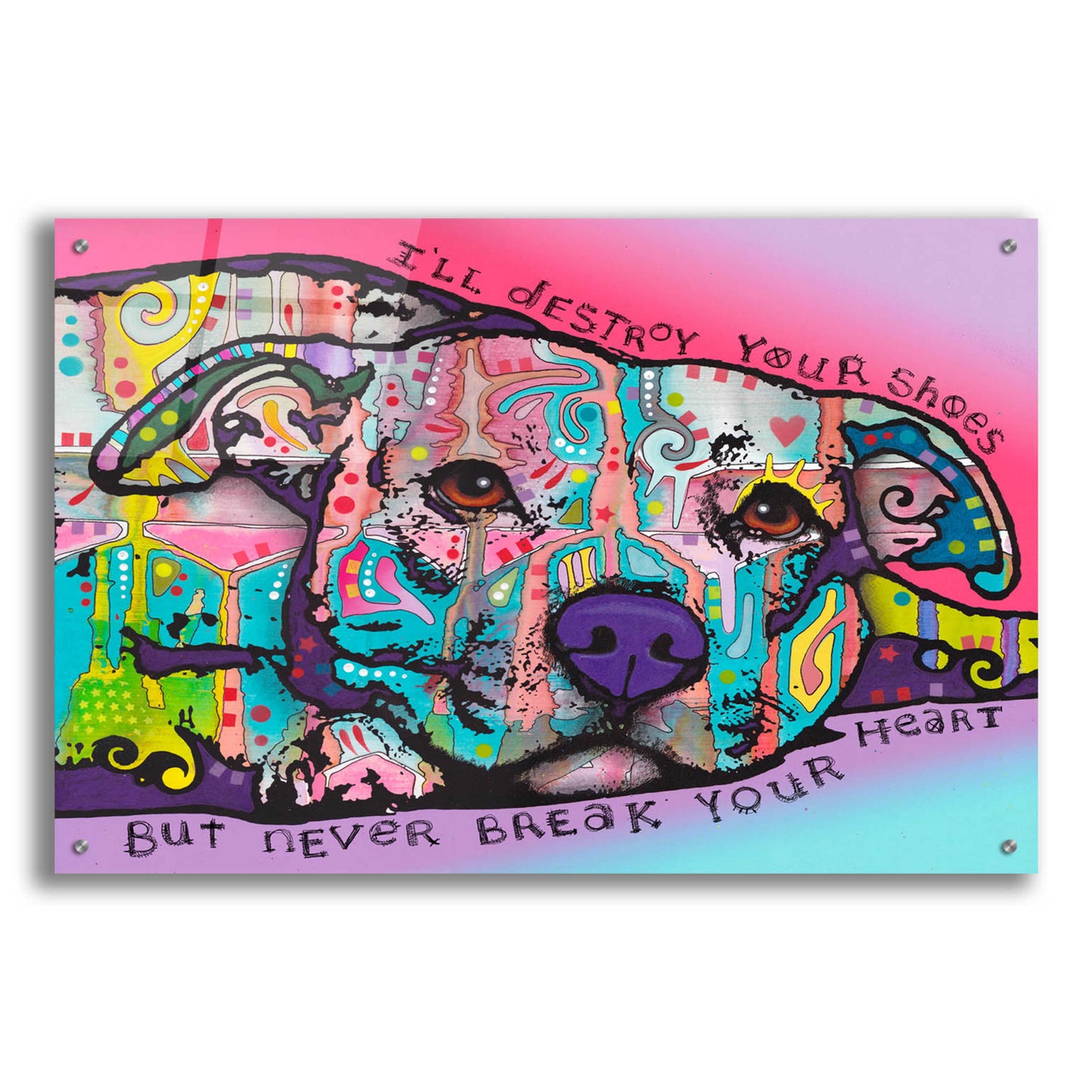 Epic Art 'Never Break Your Heart' by Dean Russo, Acrylic Glass Wall Art,36x24