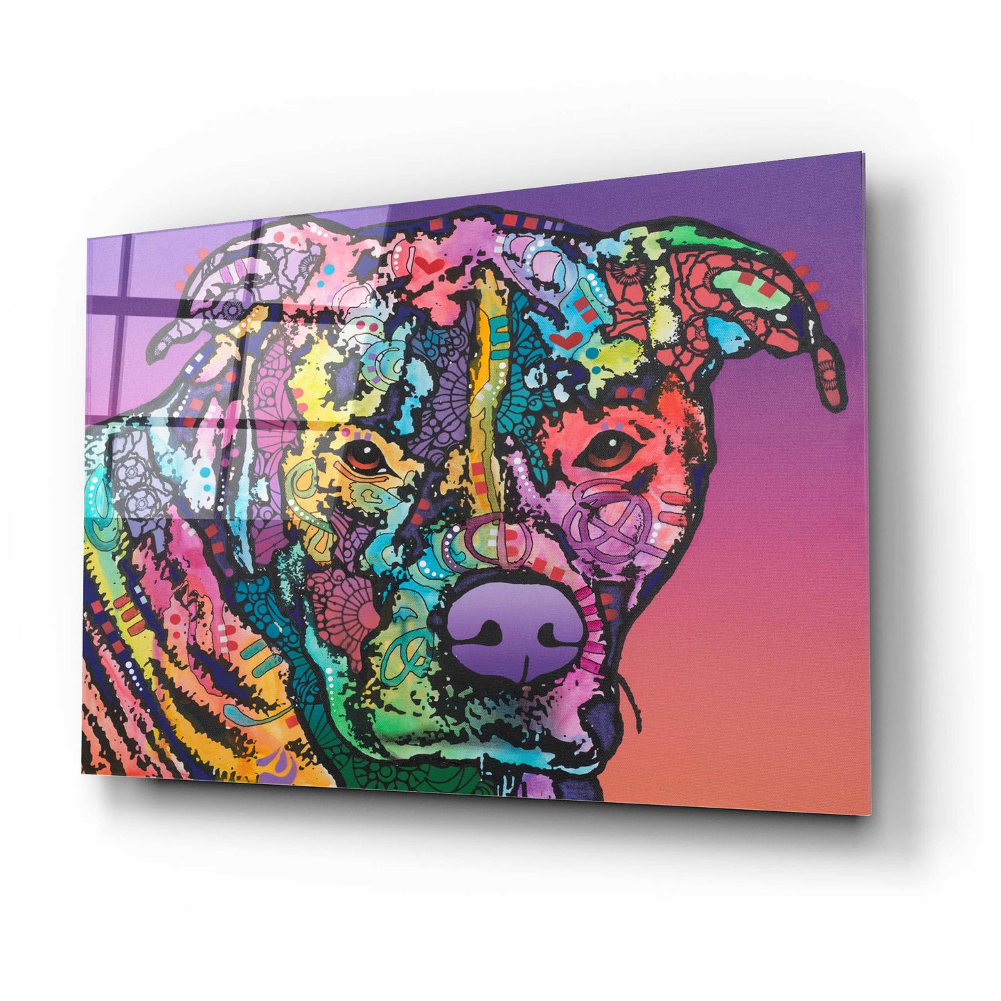 Epic Art 'Jethro' by Dean Russo, Acrylic Glass Wall Art,24x16