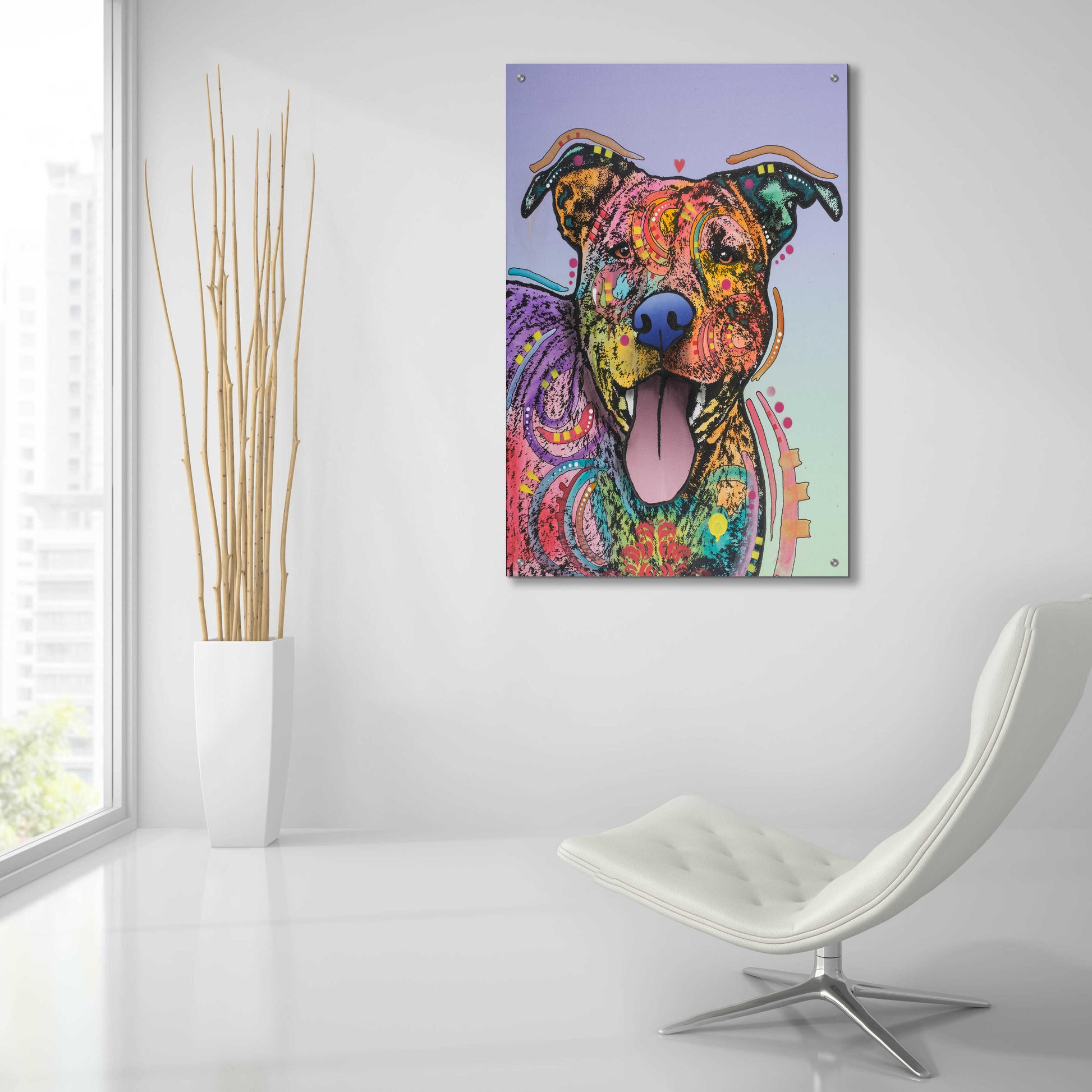 Epic Art 'Zoey' by Dean Russo, Acrylic Glass Wall Art,24x36