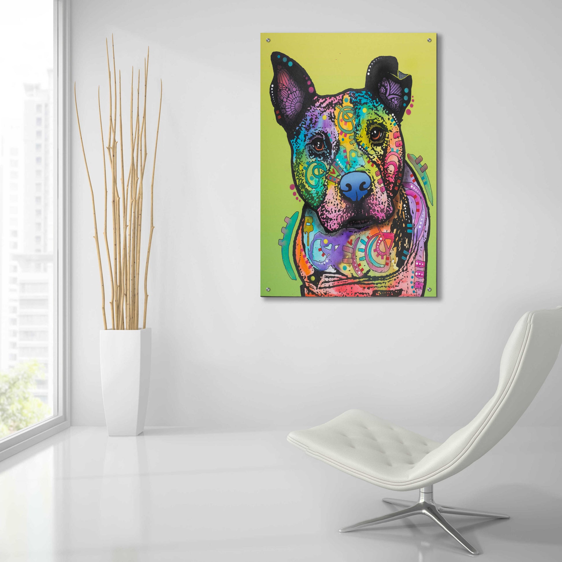 Epic Art 'Lucy' by Dean Russo, Acrylic Glass Wall Art,24x36