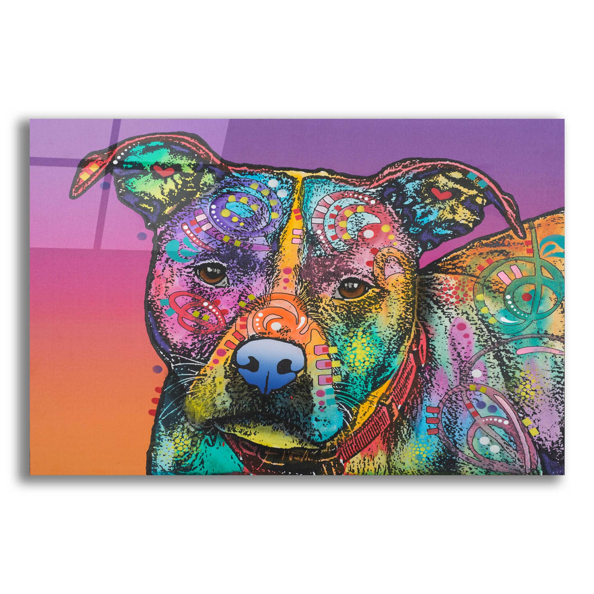 Epic Art 'Lulu' by Dean Russo, Acrylic Glass Wall Art,24x16