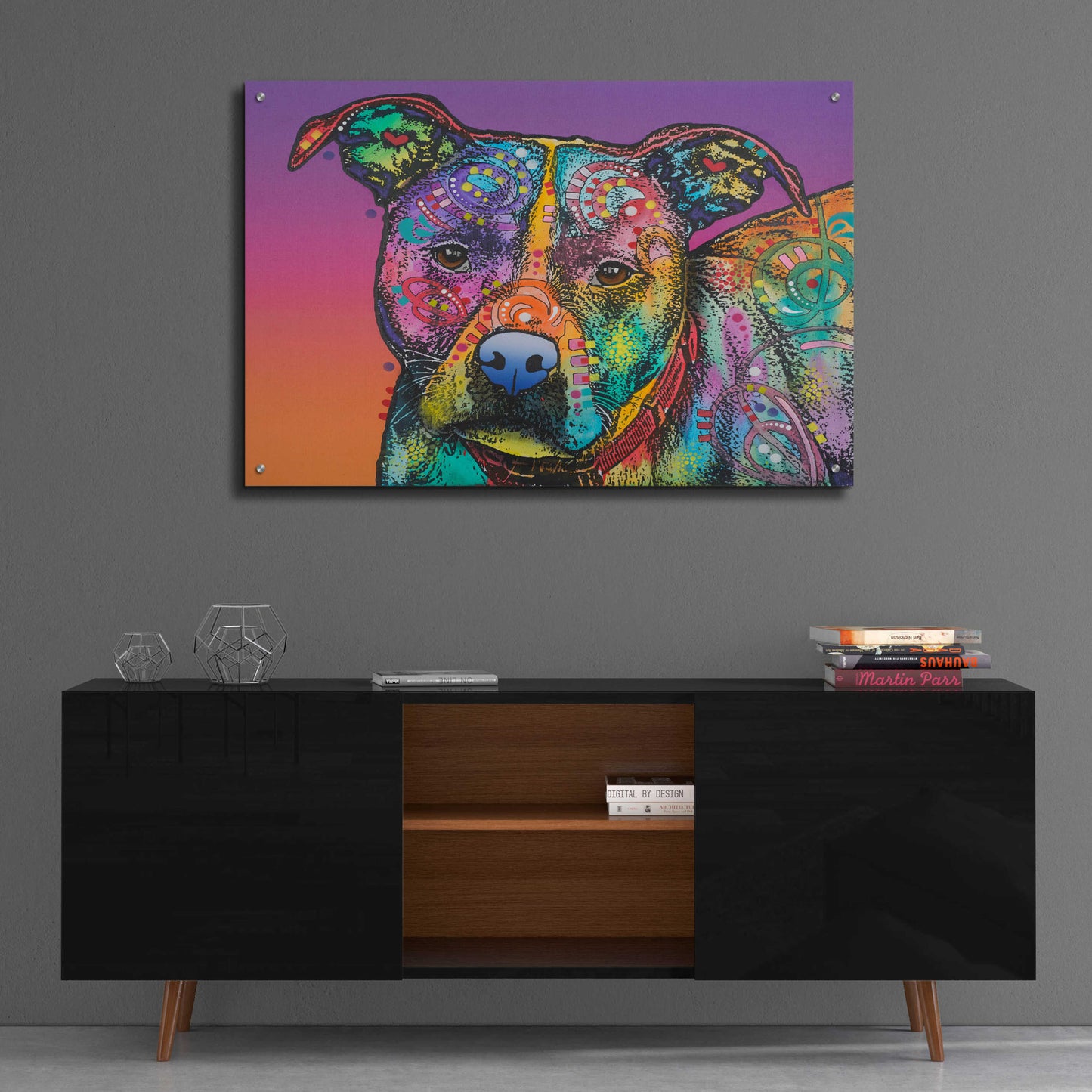 Epic Art 'Lulu' by Dean Russo, Acrylic Glass Wall Art,36x24