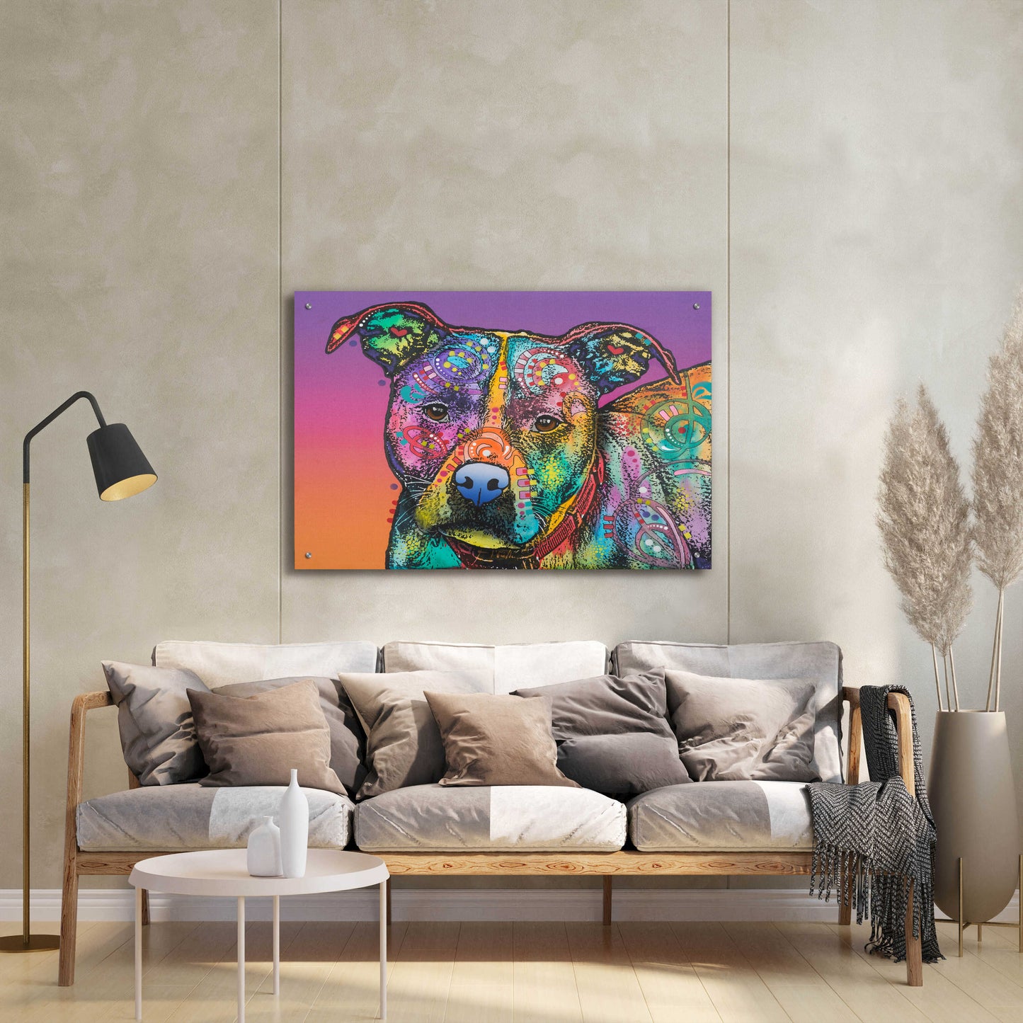 Epic Art 'Lulu' by Dean Russo, Acrylic Glass Wall Art,36x24