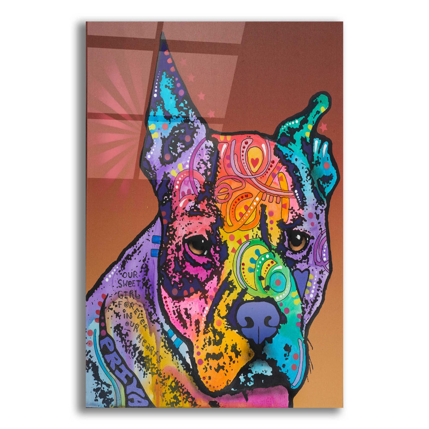 Epic Art 'Priya' by Dean Russo, Acrylic Glass Wall Art,12x16