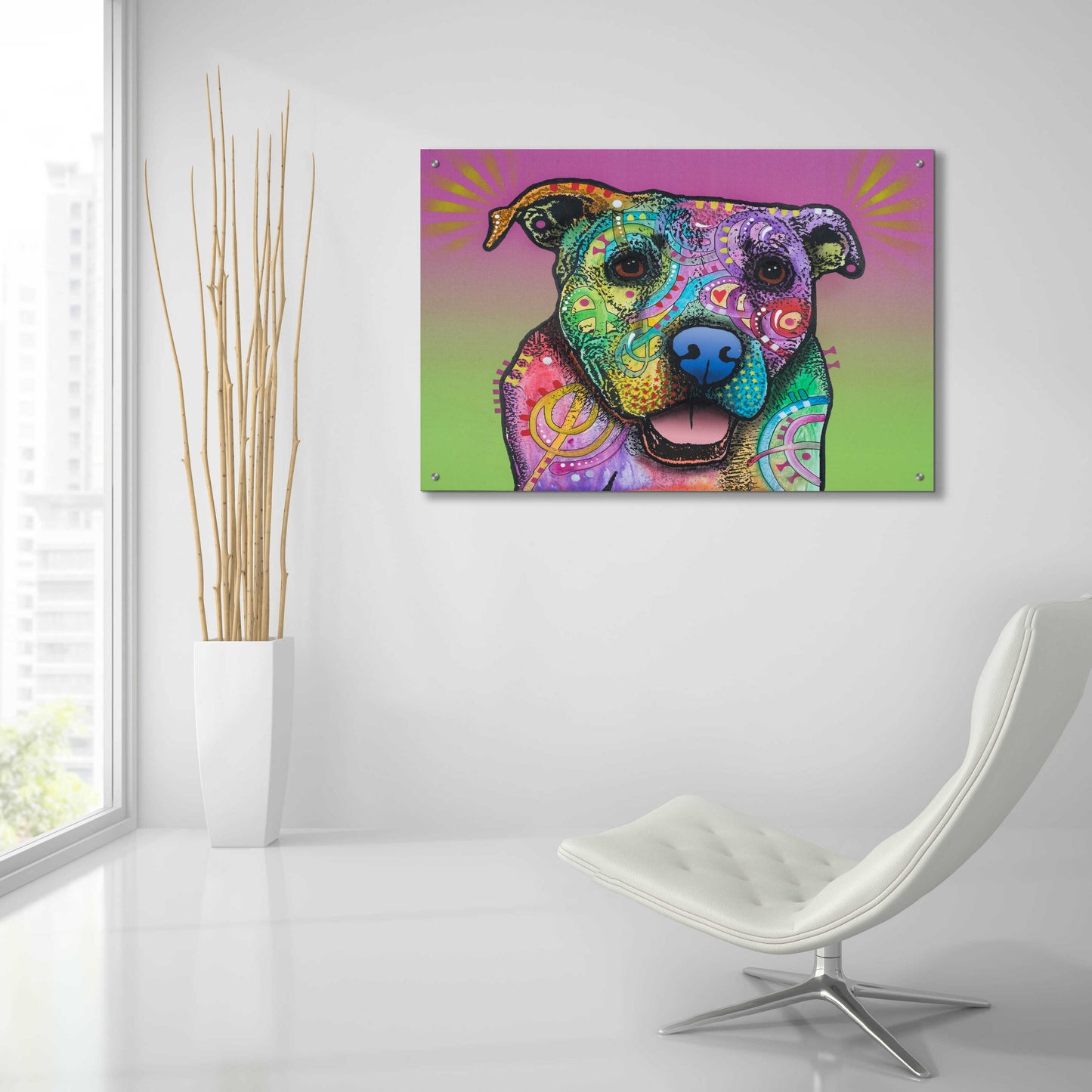 Epic Art 'Fiona' by Dean Russo, Acrylic Glass Wall Art,36x24