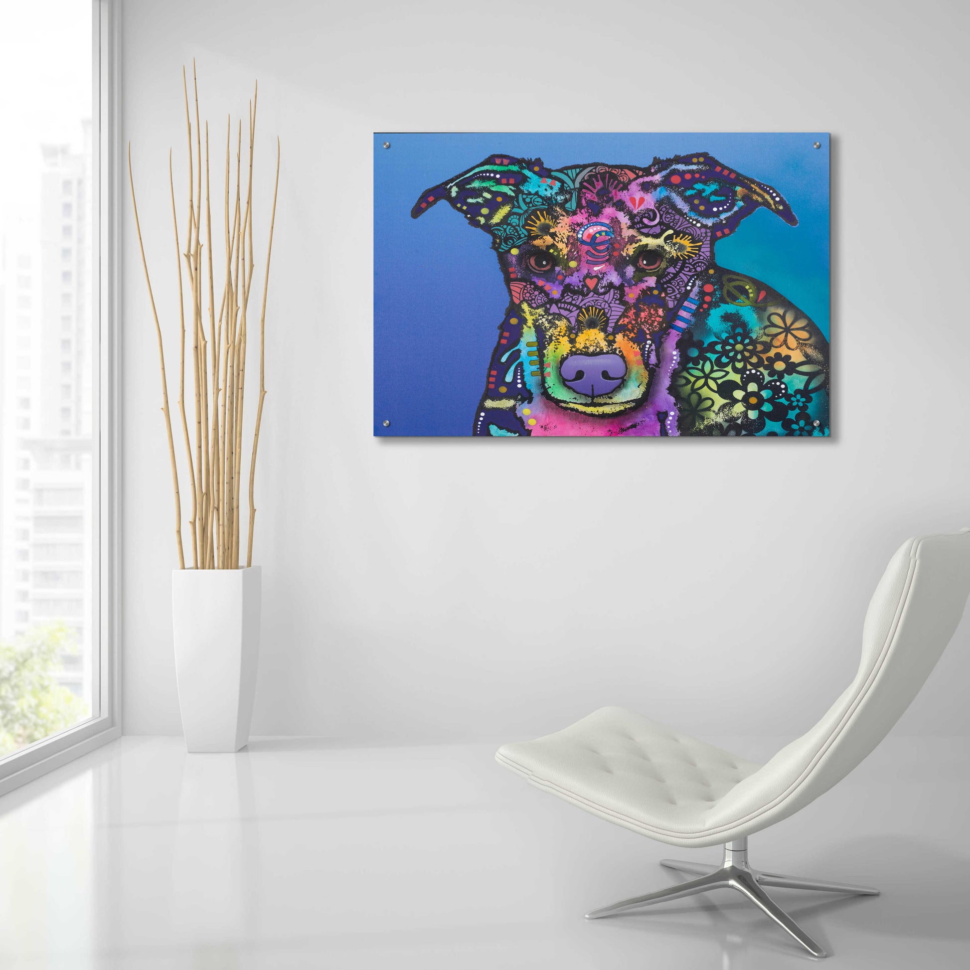 Epic Art 'Maggie' by Dean Russo, Acrylic Glass Wall Art,36x24