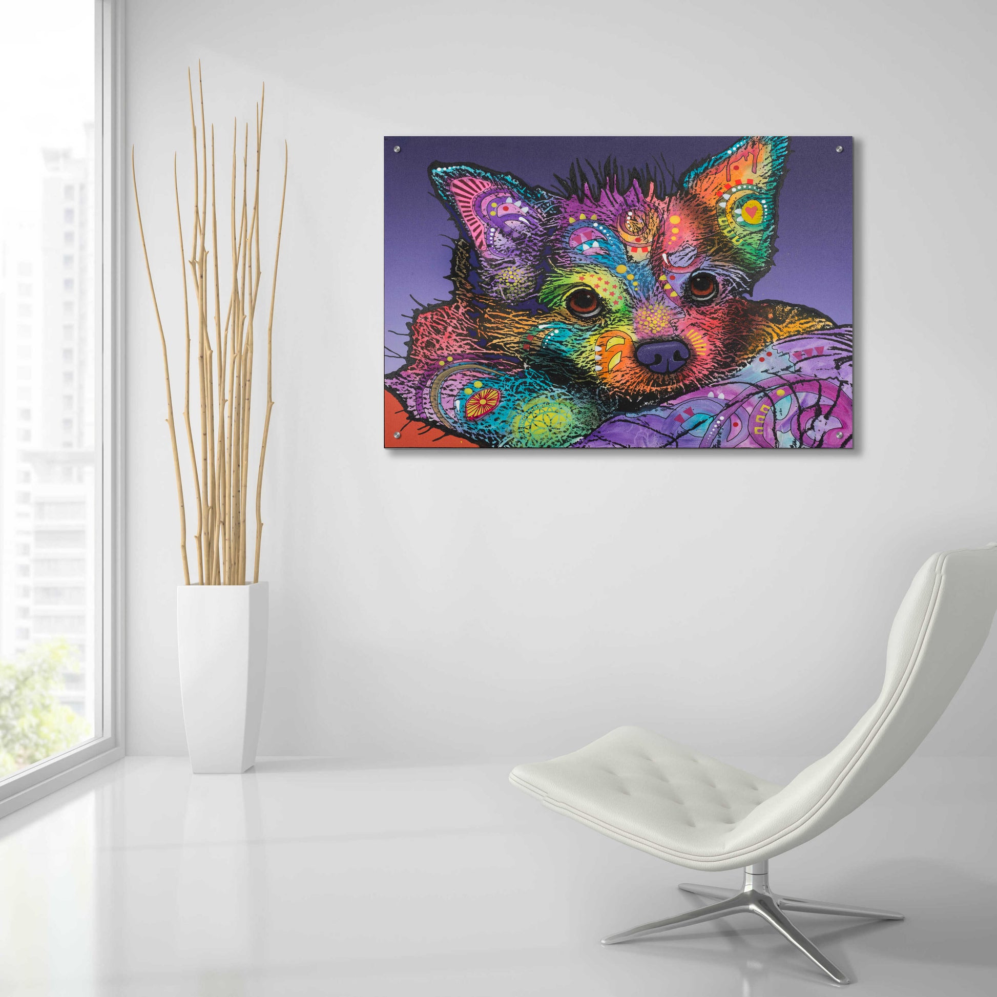 Epic Art 'Romeo' by Dean Russo, Acrylic Glass Wall Art,36x24