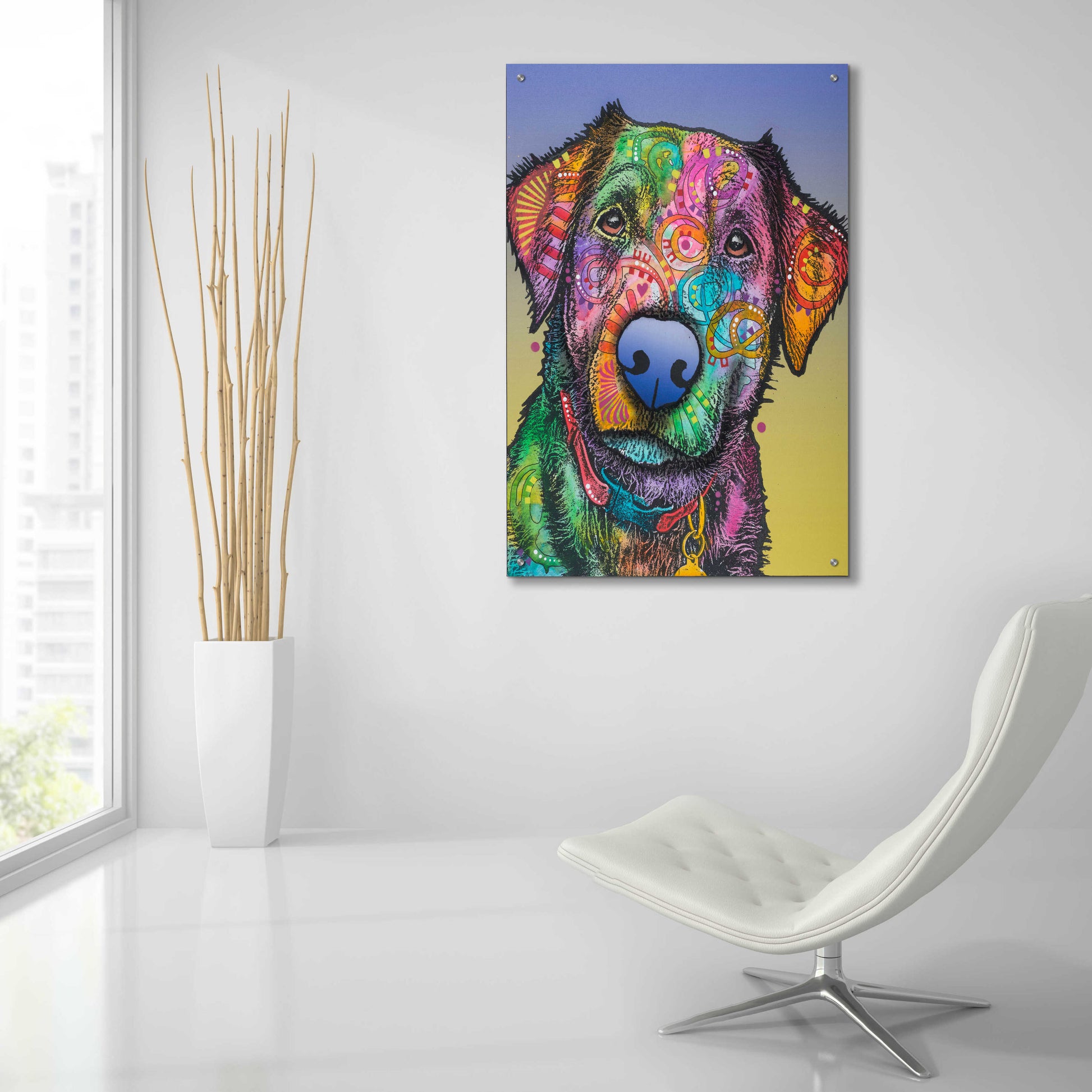 Epic Art 'Pullo ' by Dean Russo, Acrylic Glass Wall Art,24x36