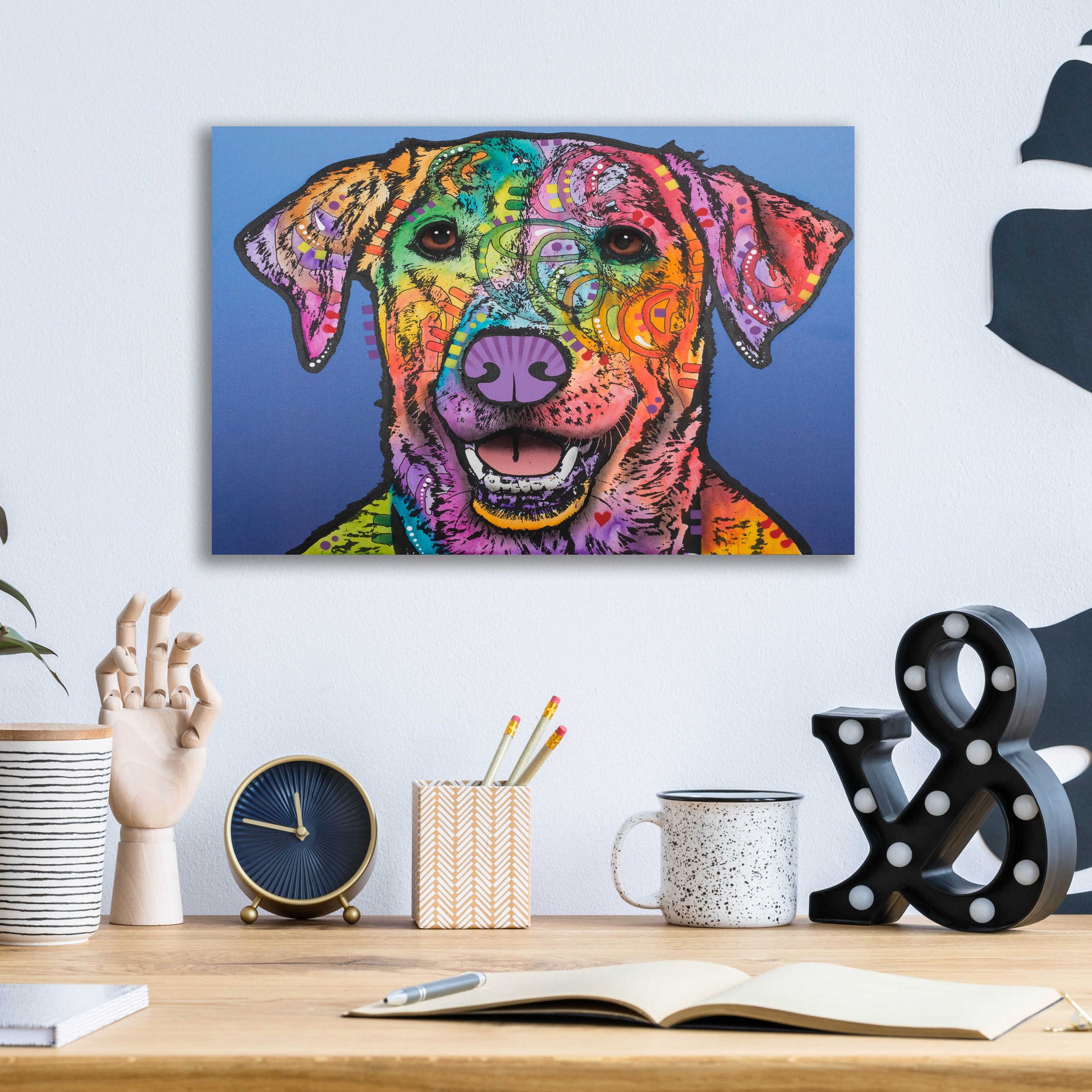 Epic Art 'Rocco ' by Dean Russo, Acrylic Glass Wall Art,16x12