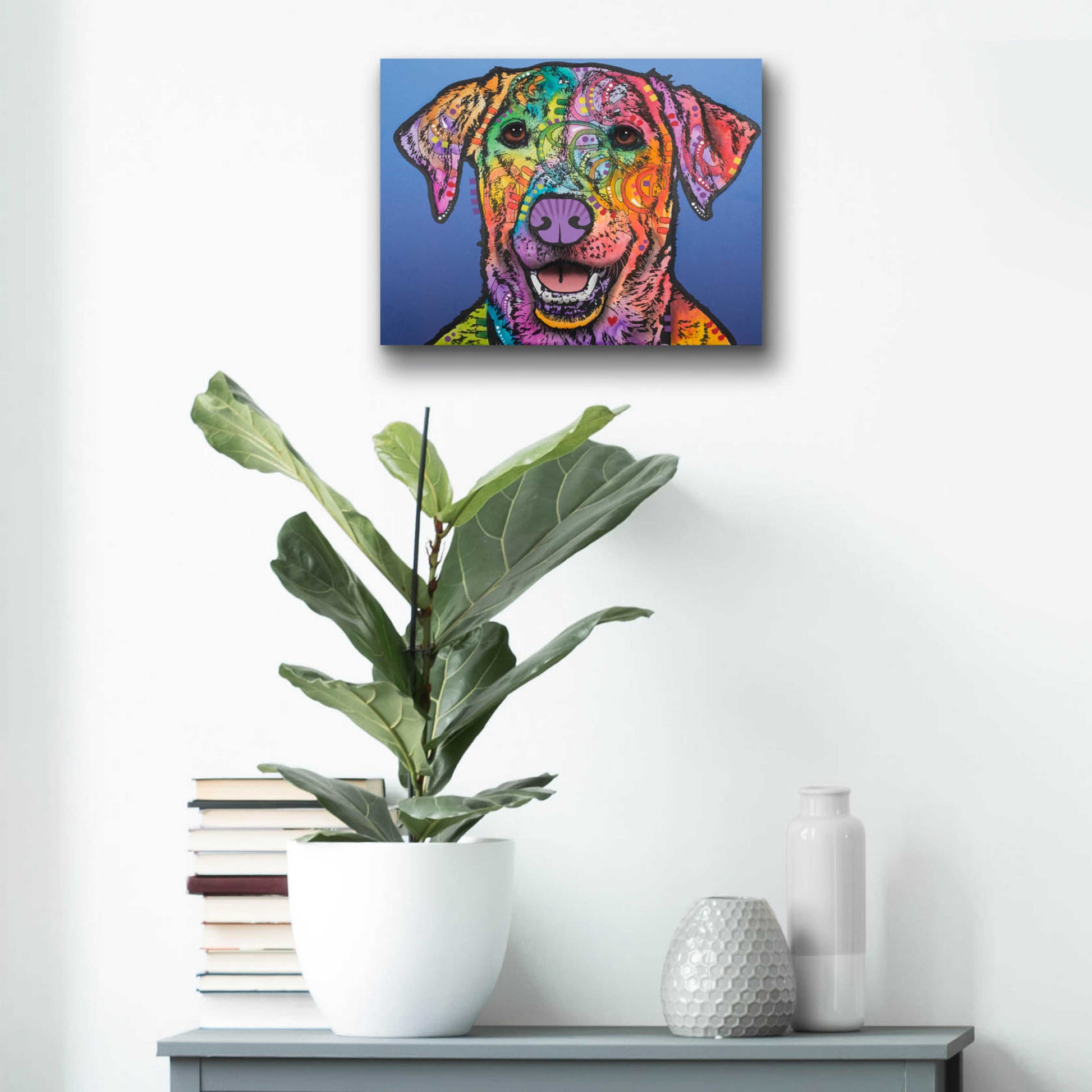 Epic Art 'Rocco ' by Dean Russo, Acrylic Glass Wall Art,16x12