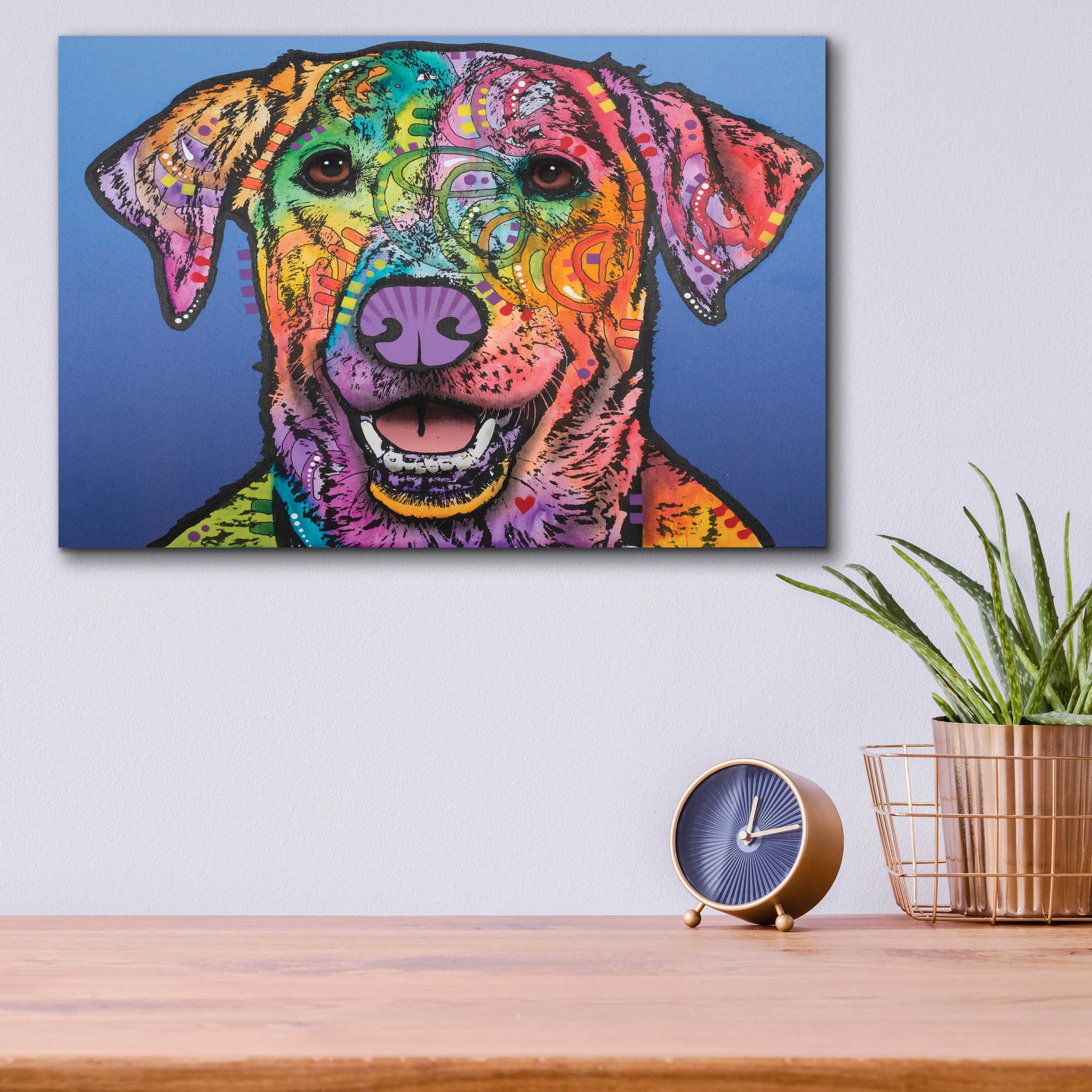 Epic Art 'Rocco ' by Dean Russo, Acrylic Glass Wall Art,16x12