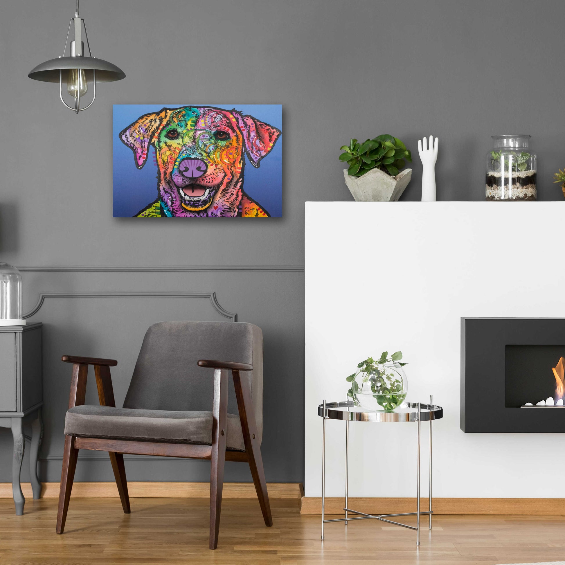 Epic Art 'Rocco ' by Dean Russo, Acrylic Glass Wall Art,24x16