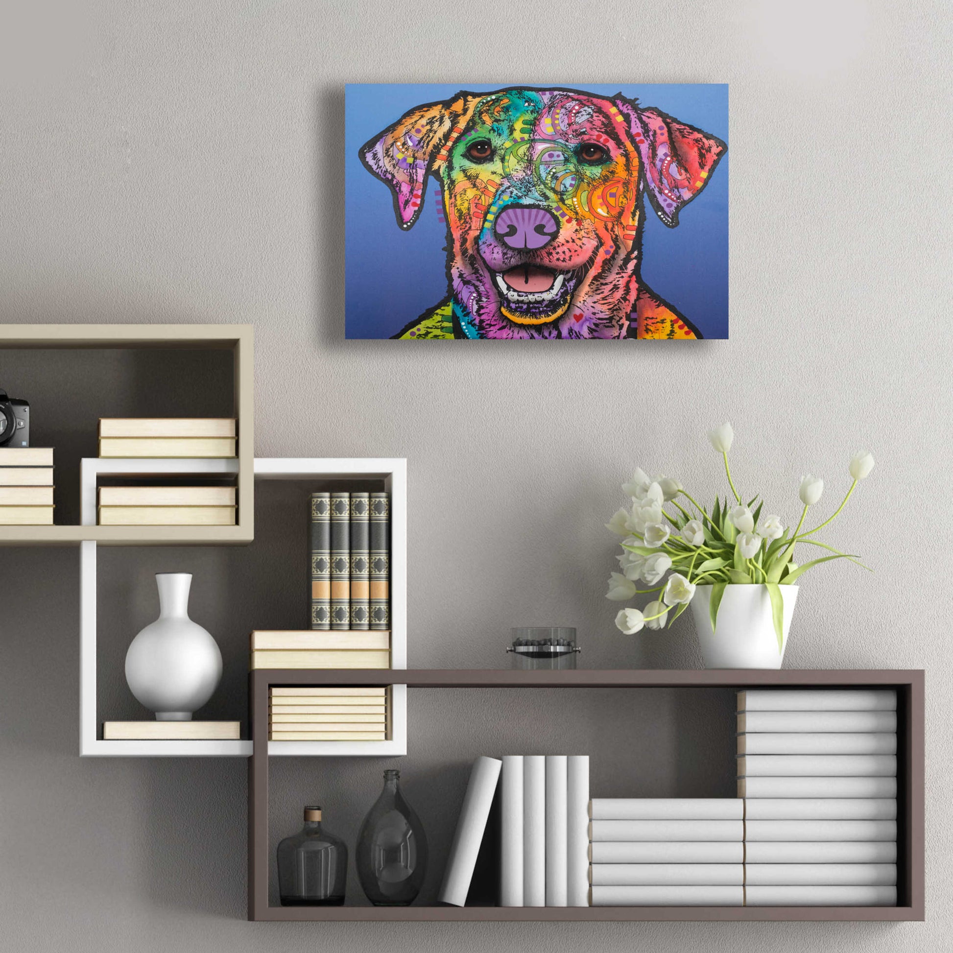 Epic Art 'Rocco ' by Dean Russo, Acrylic Glass Wall Art,24x16