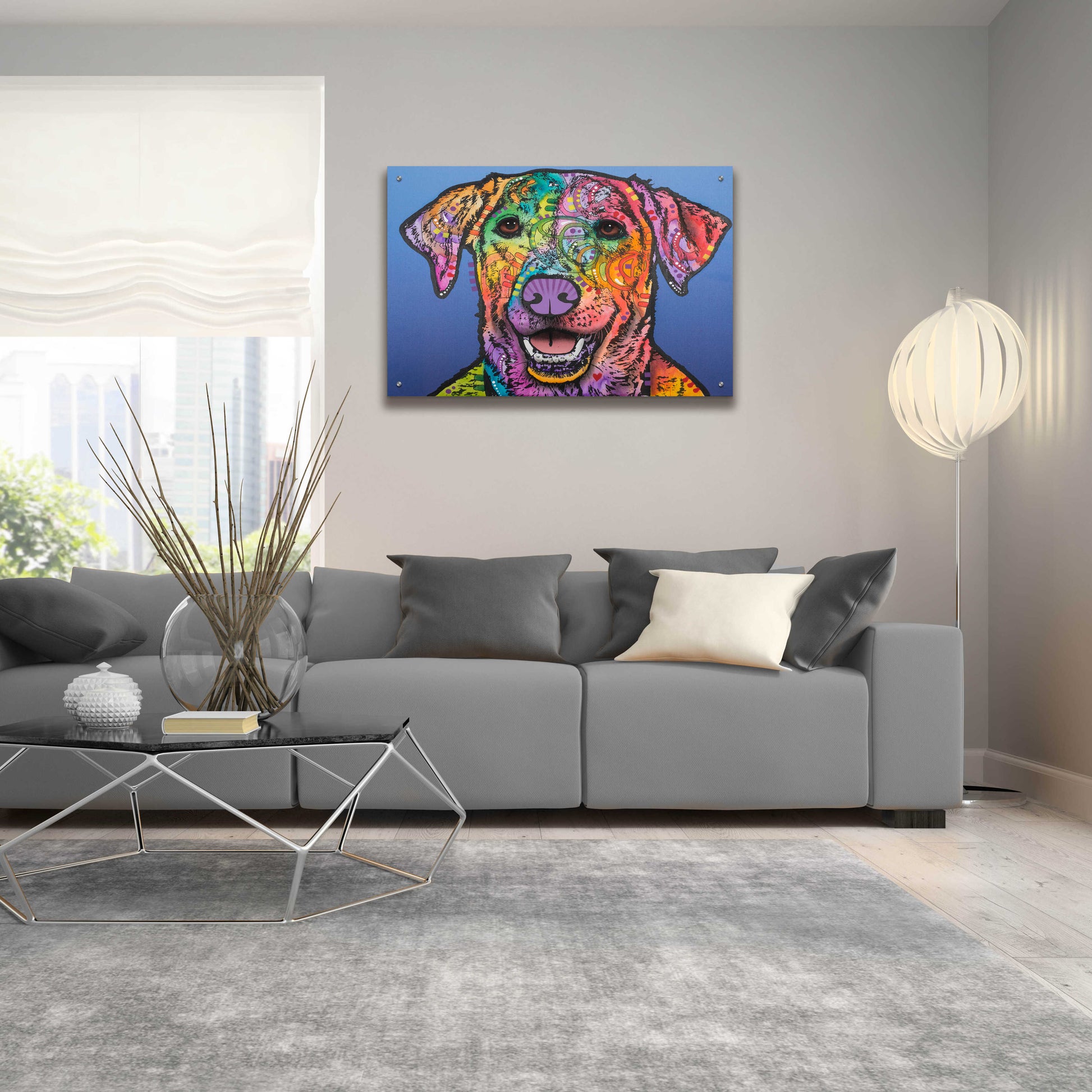 Epic Art 'Rocco ' by Dean Russo, Acrylic Glass Wall Art,36x24