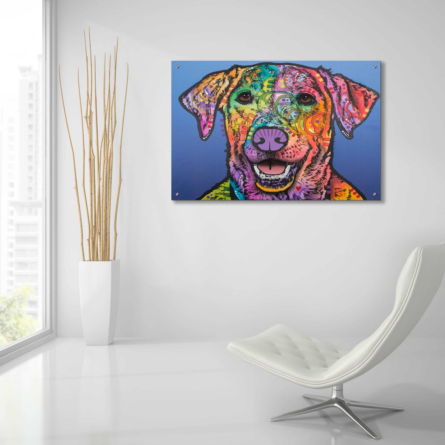 Epic Art 'Rocco ' by Dean Russo, Acrylic Glass Wall Art,36x24