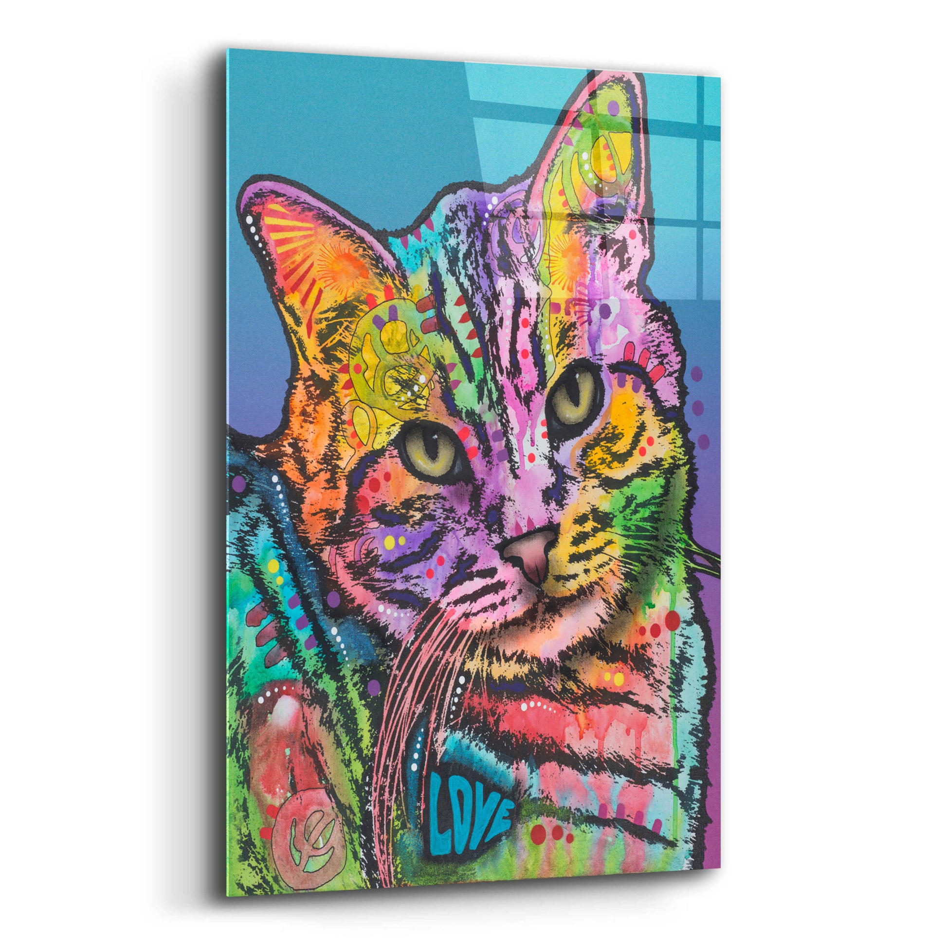 Epic Art 'Tigger' by Dean Russo, Acrylic Glass Wall Art,12x16