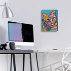 Epic Art 'Tigger' by Dean Russo, Acrylic Glass Wall Art,12x16