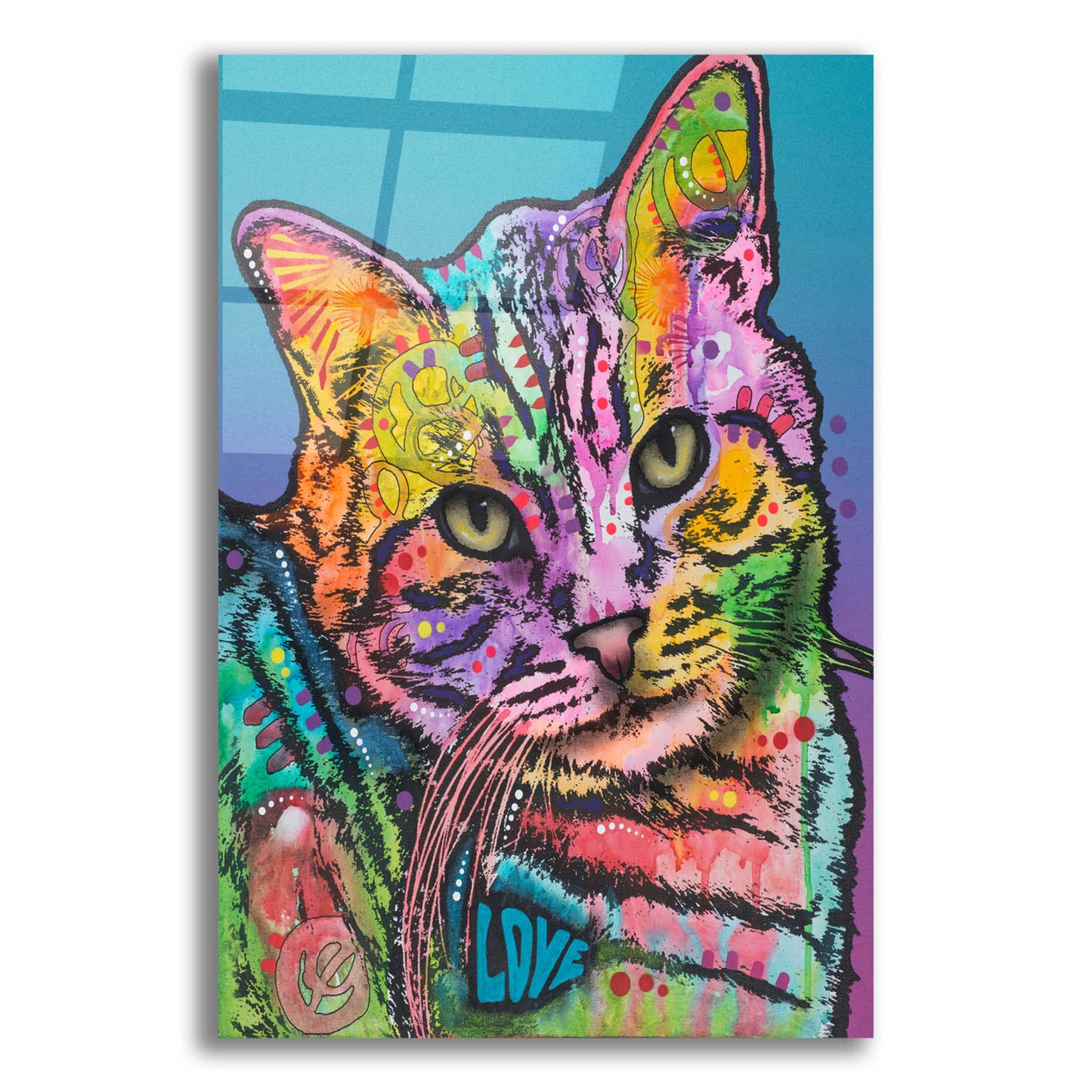 Epic Art 'Tigger' by Dean Russo, Acrylic Glass Wall Art,12x16